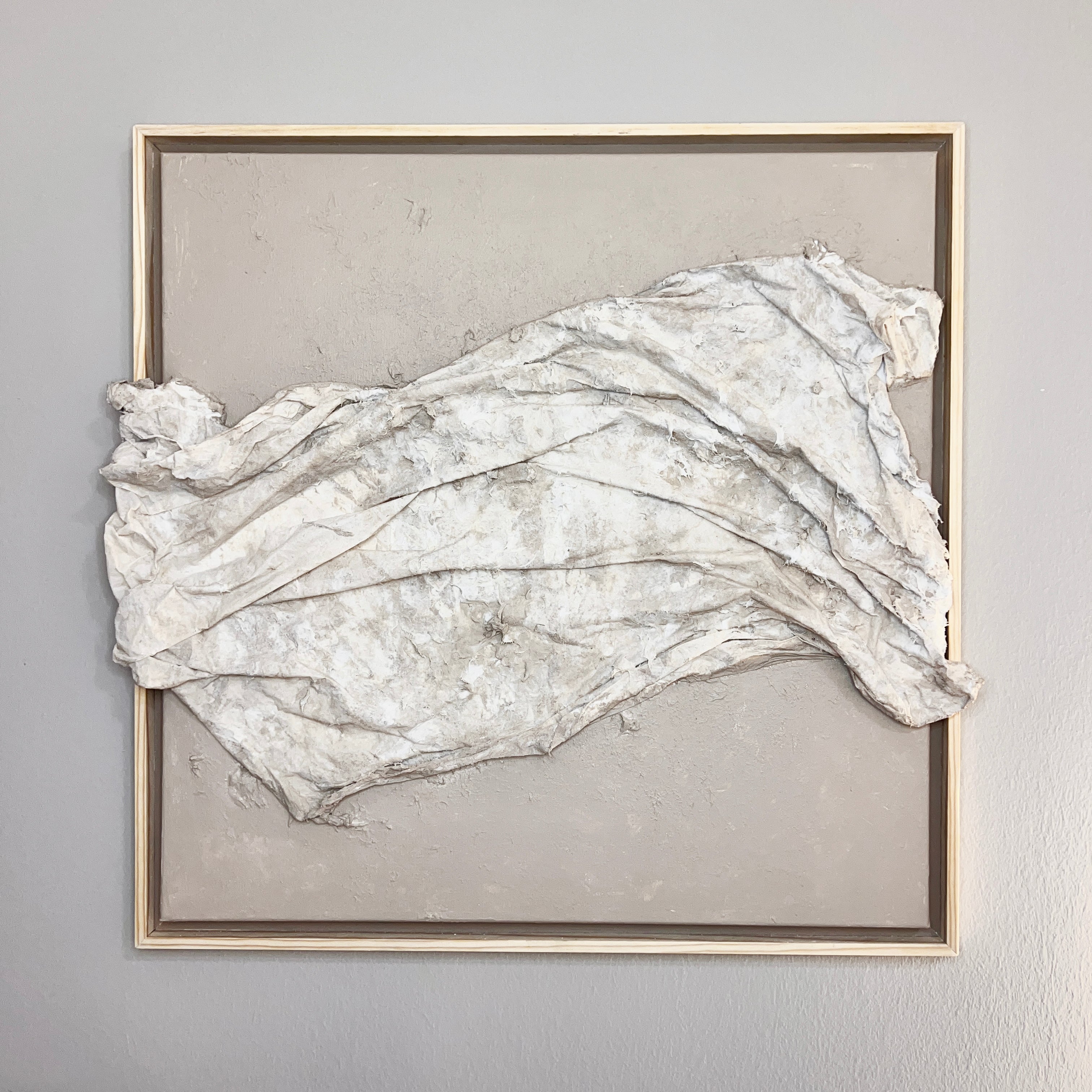 Moltenism, Original painting on Canvas, 60x60cm, 'Airy Elegance'