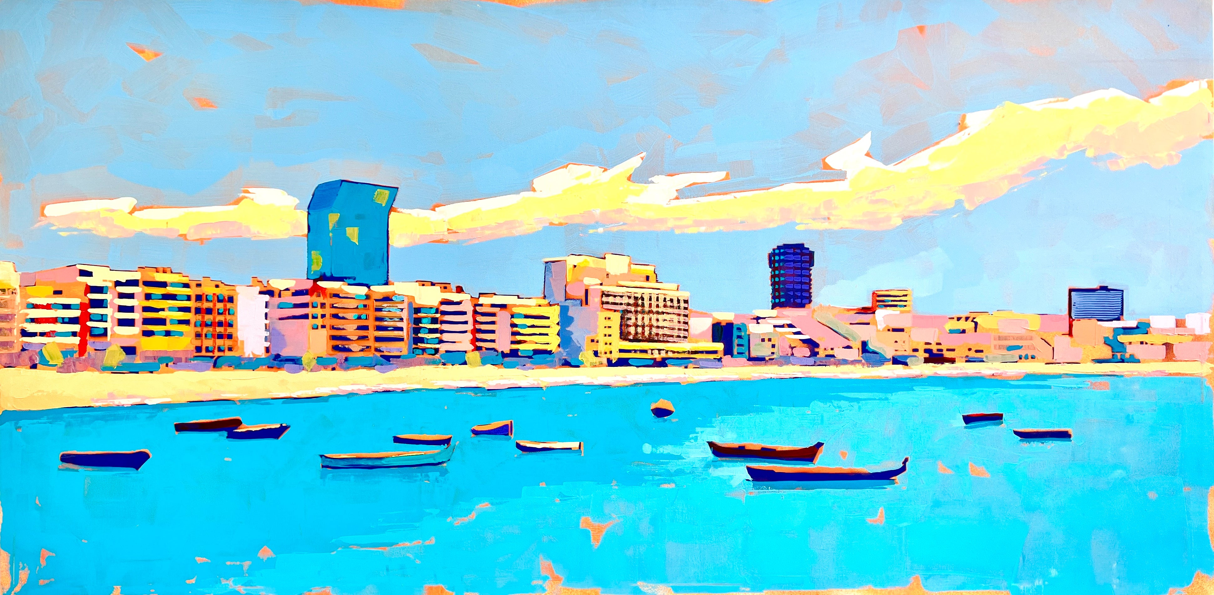 Original painting, Oil on canvas, 200x100cm, Las Palmas 127