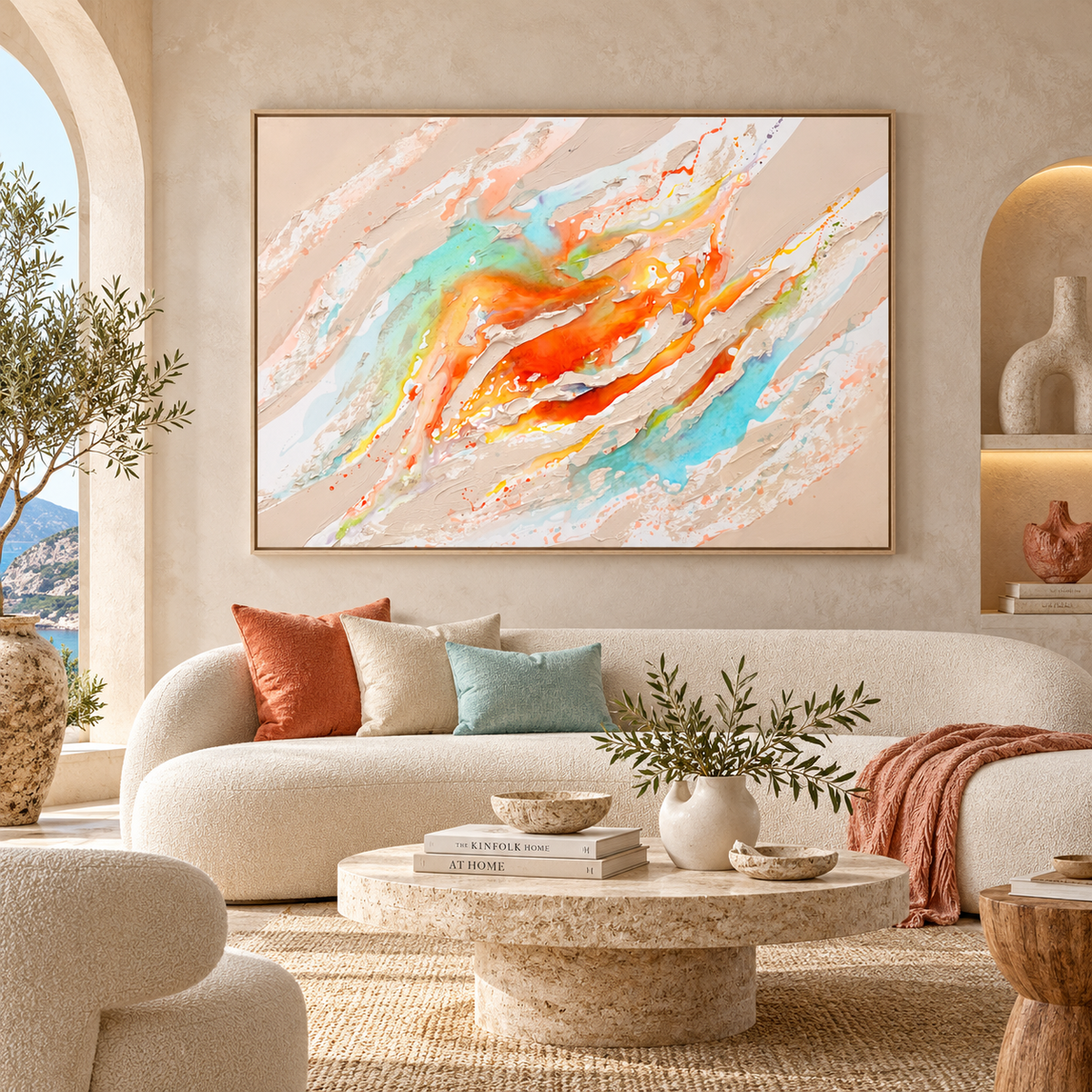 Solar Reef – Original Moltenism Painting, 100x140cm