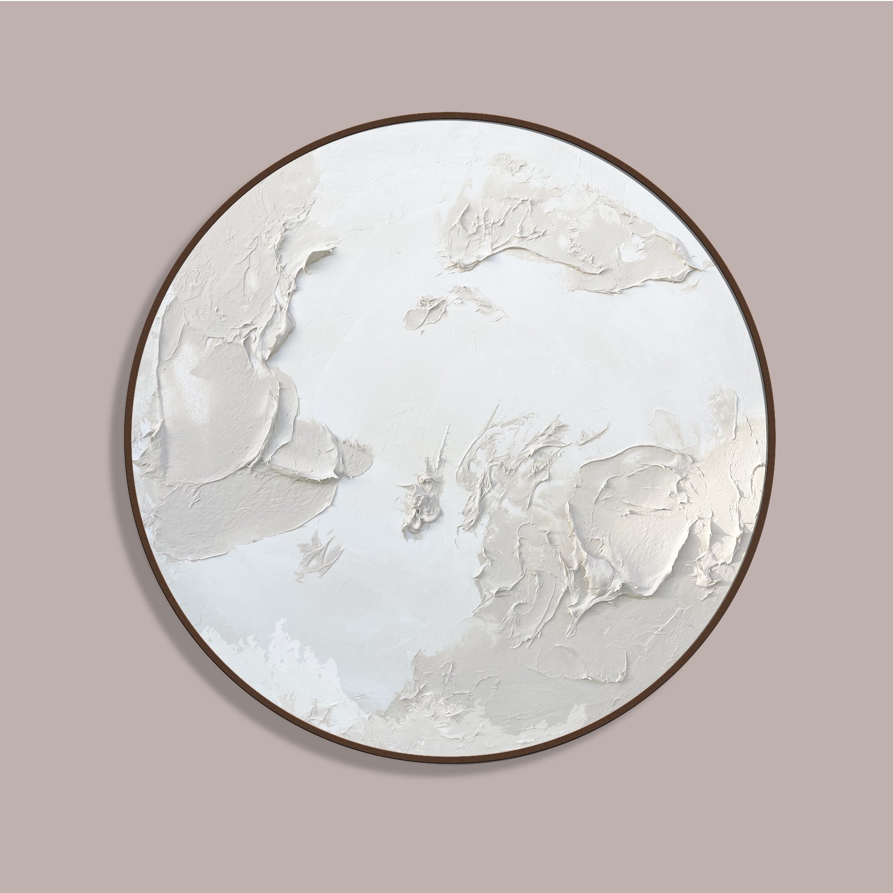 Moltenism, Original painting on Canvas, 90cm, Round, 'Terra Melody'