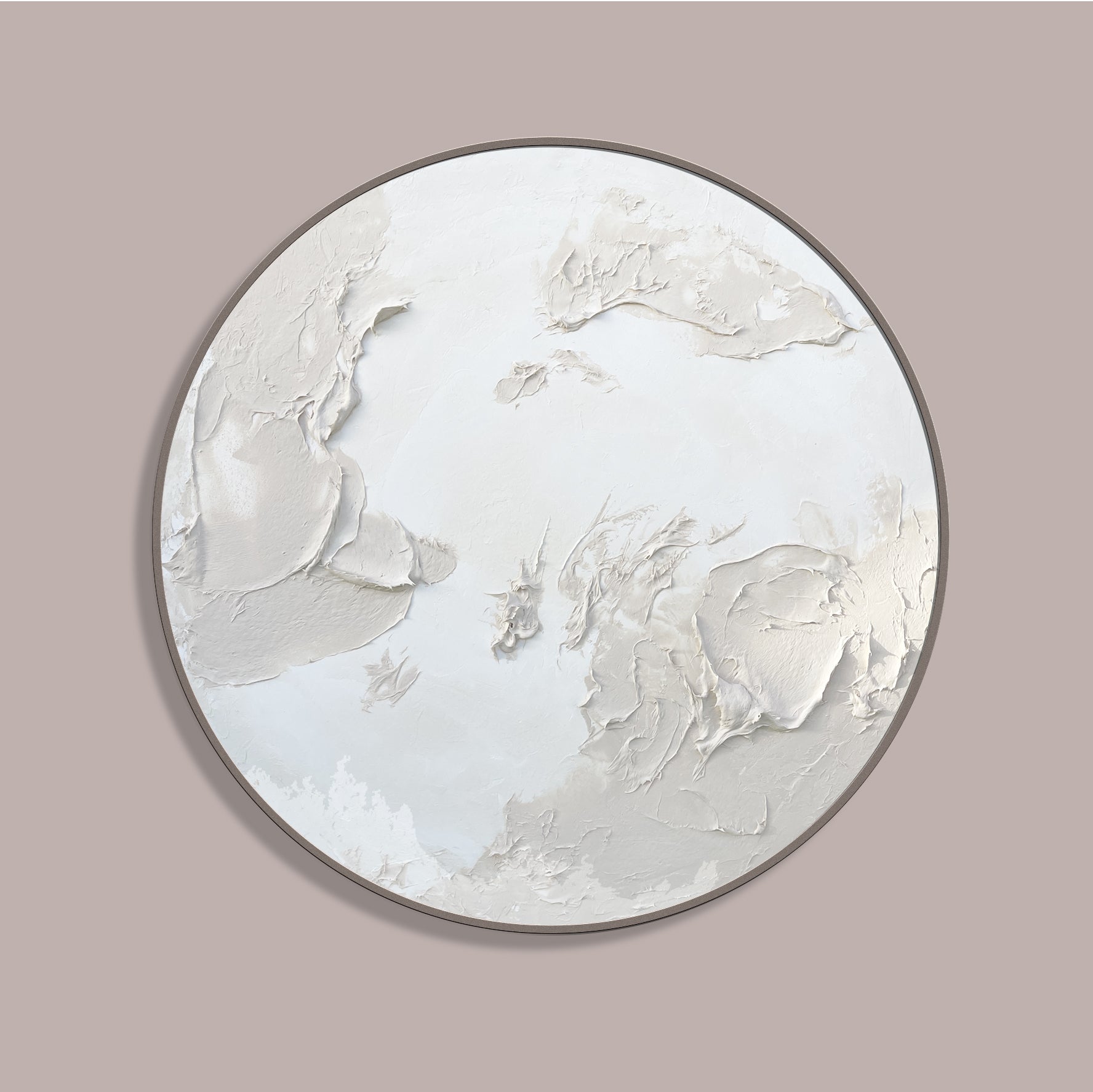 Moltenism, Original painting on Canvas, 90cm, Round, 'Terra Melody'