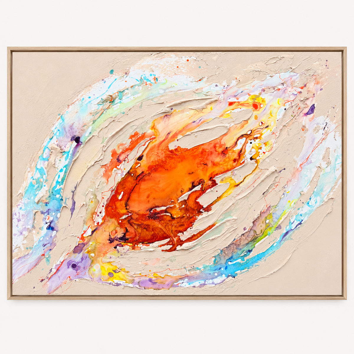 Ignis Nebula – Original Moltenism Painting, 100x140cm