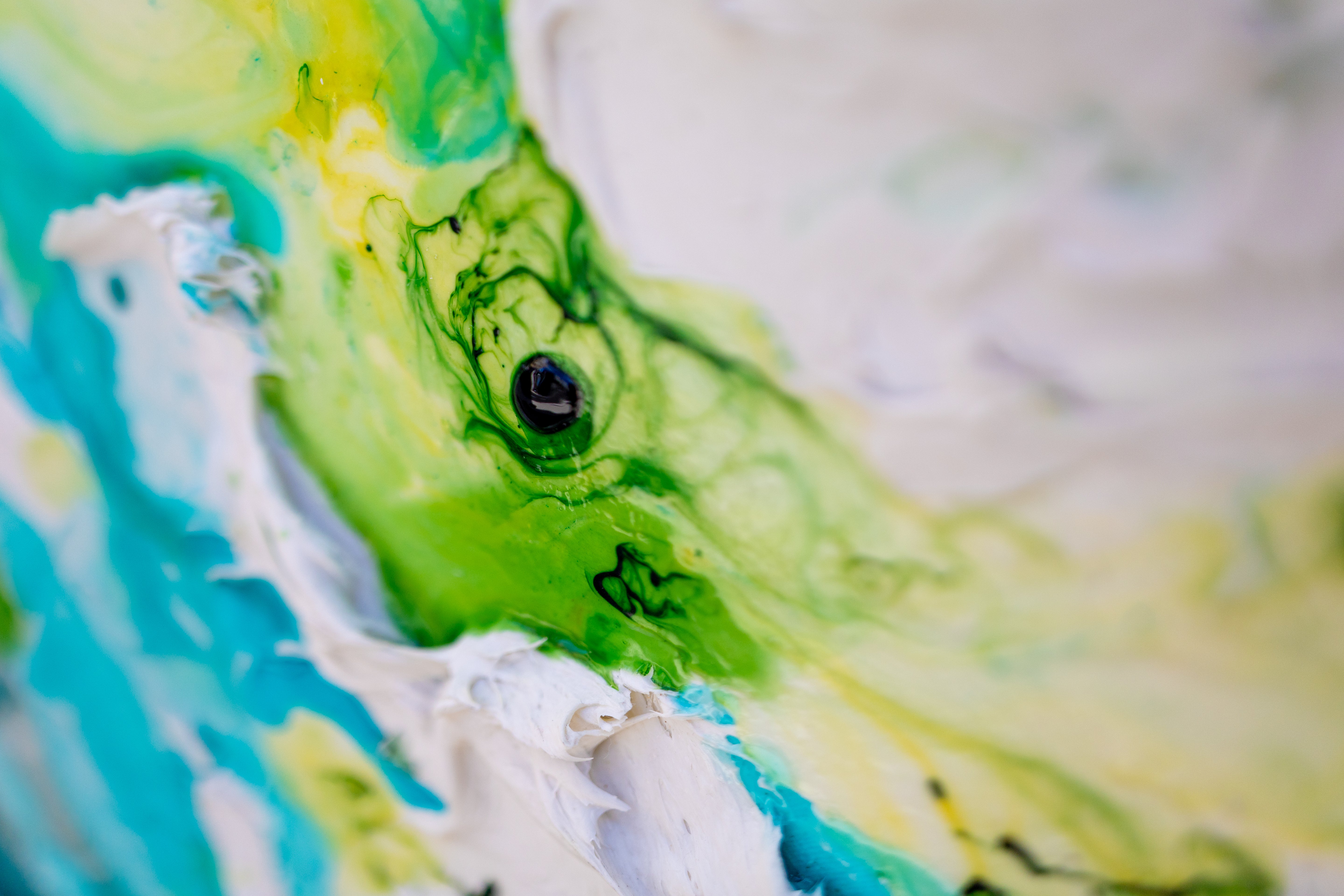 Moltenism, Original painting on canvas, 90x90cm, Round, MO20