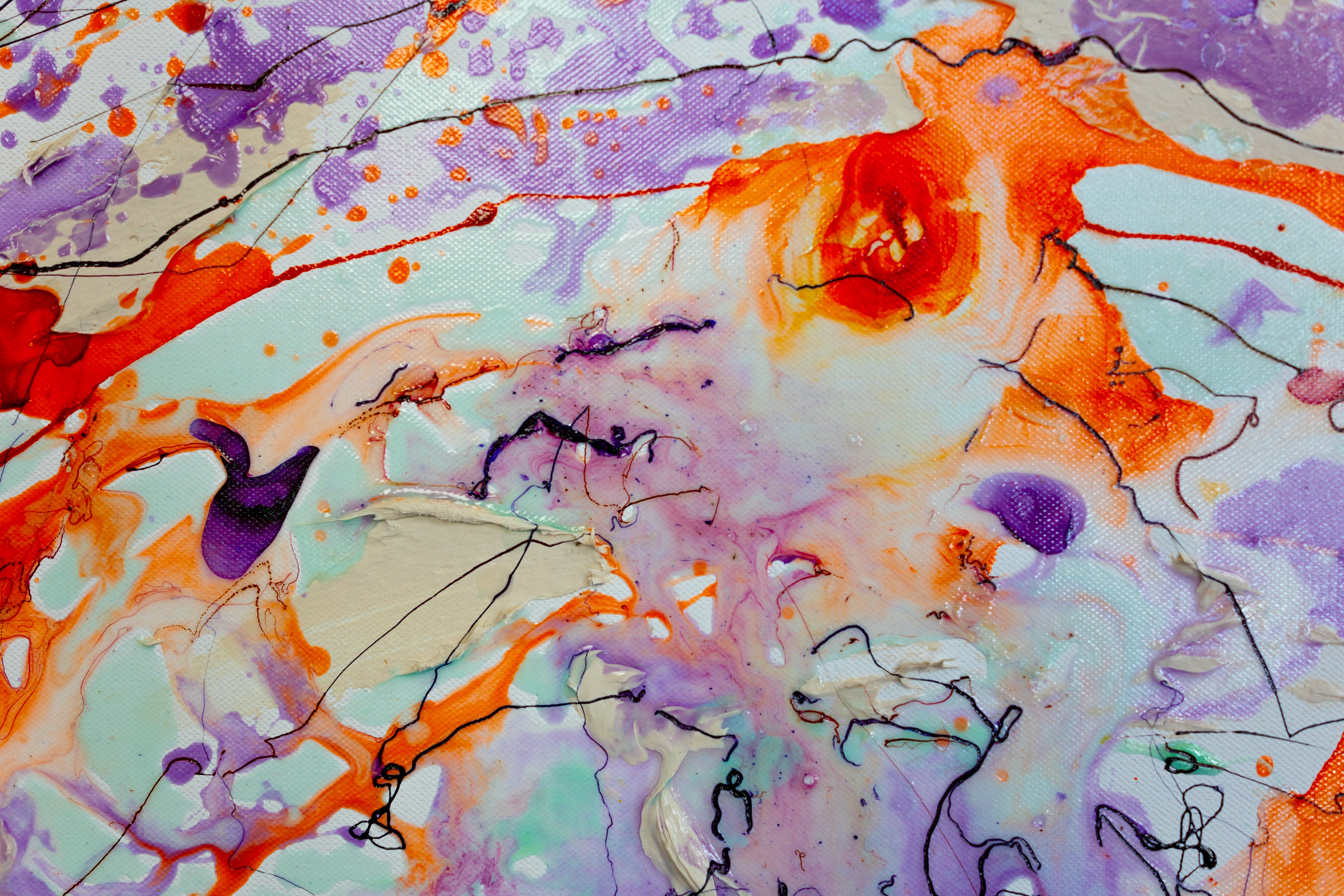 Moltenism, Original painting on canvas, 90x90cm, MO26