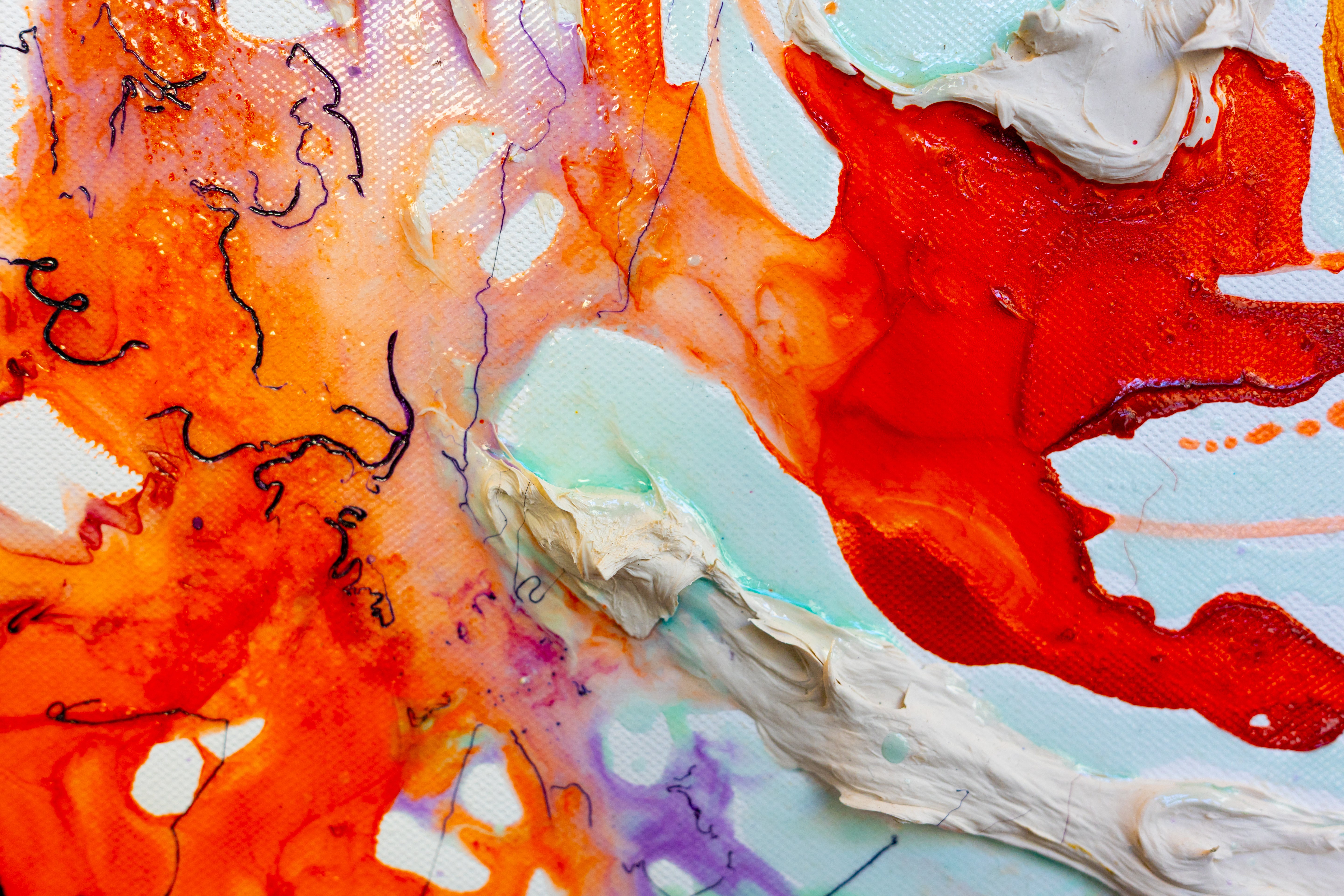 Moltenism, Original painting on canvas, 90x90cm, MO26