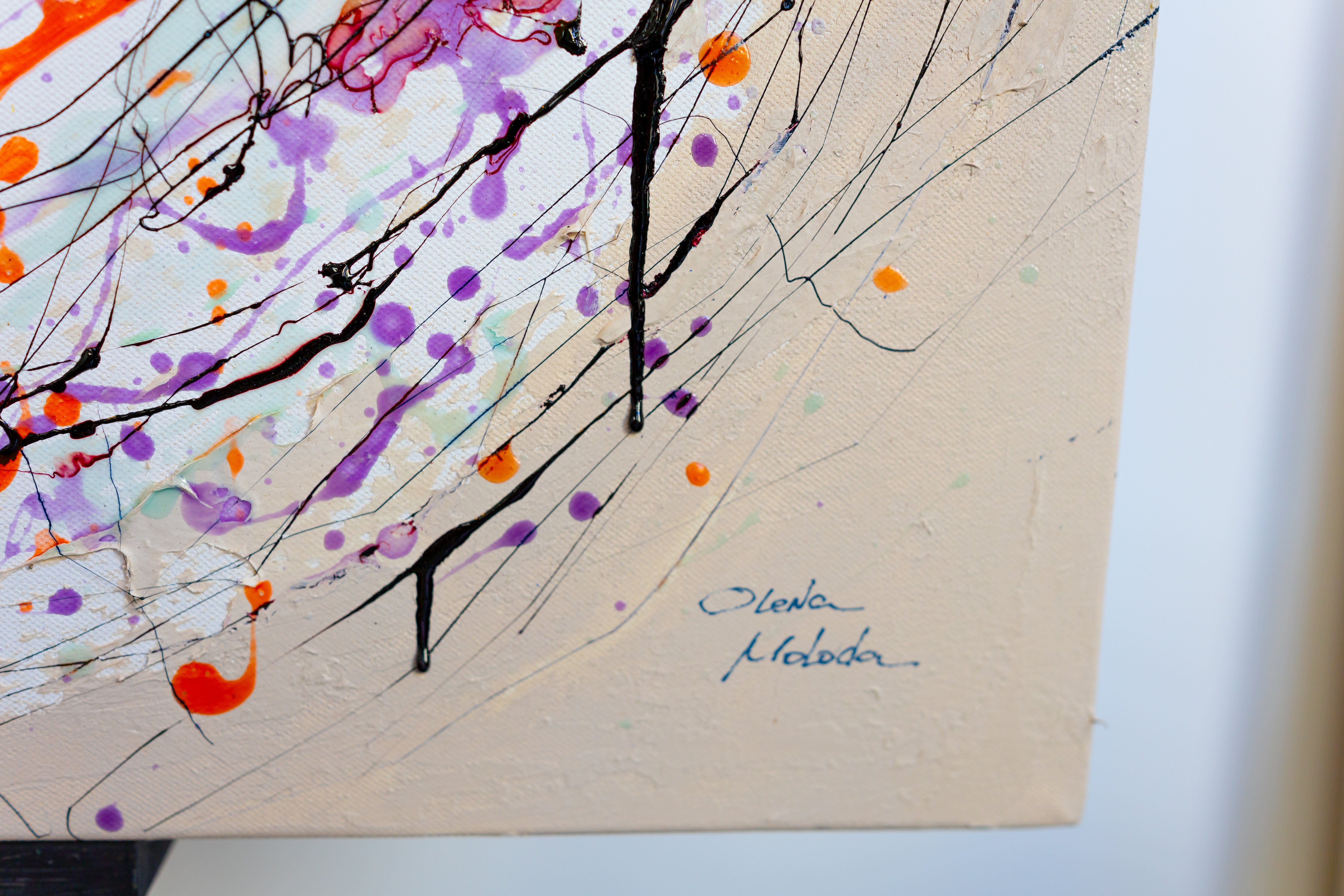 Moltenism, Original painting on canvas, 90x90cm, MO26