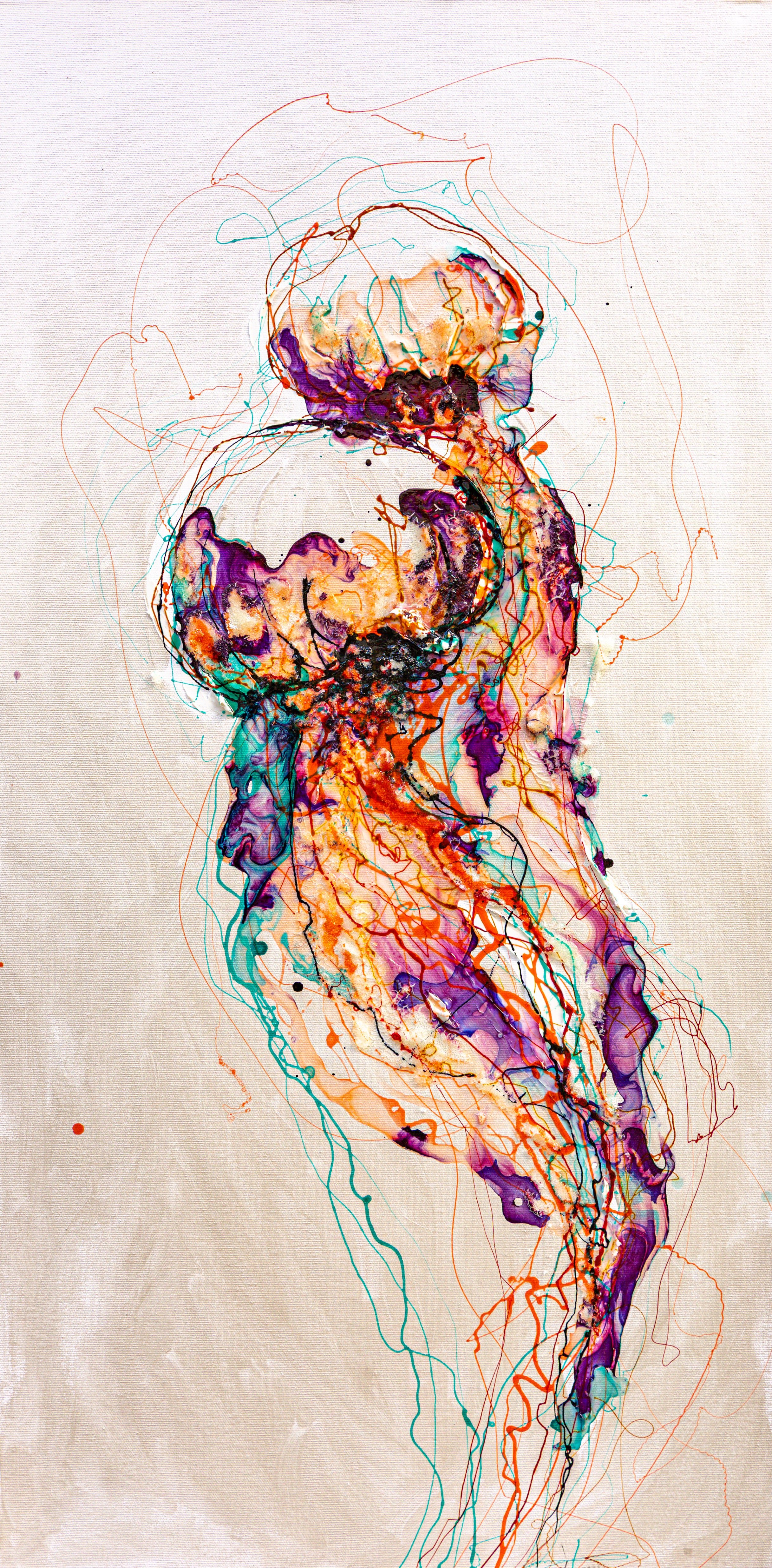 Moltenism, Original painting on canvas, 50x100cm, MO43, Introverts 2026 series