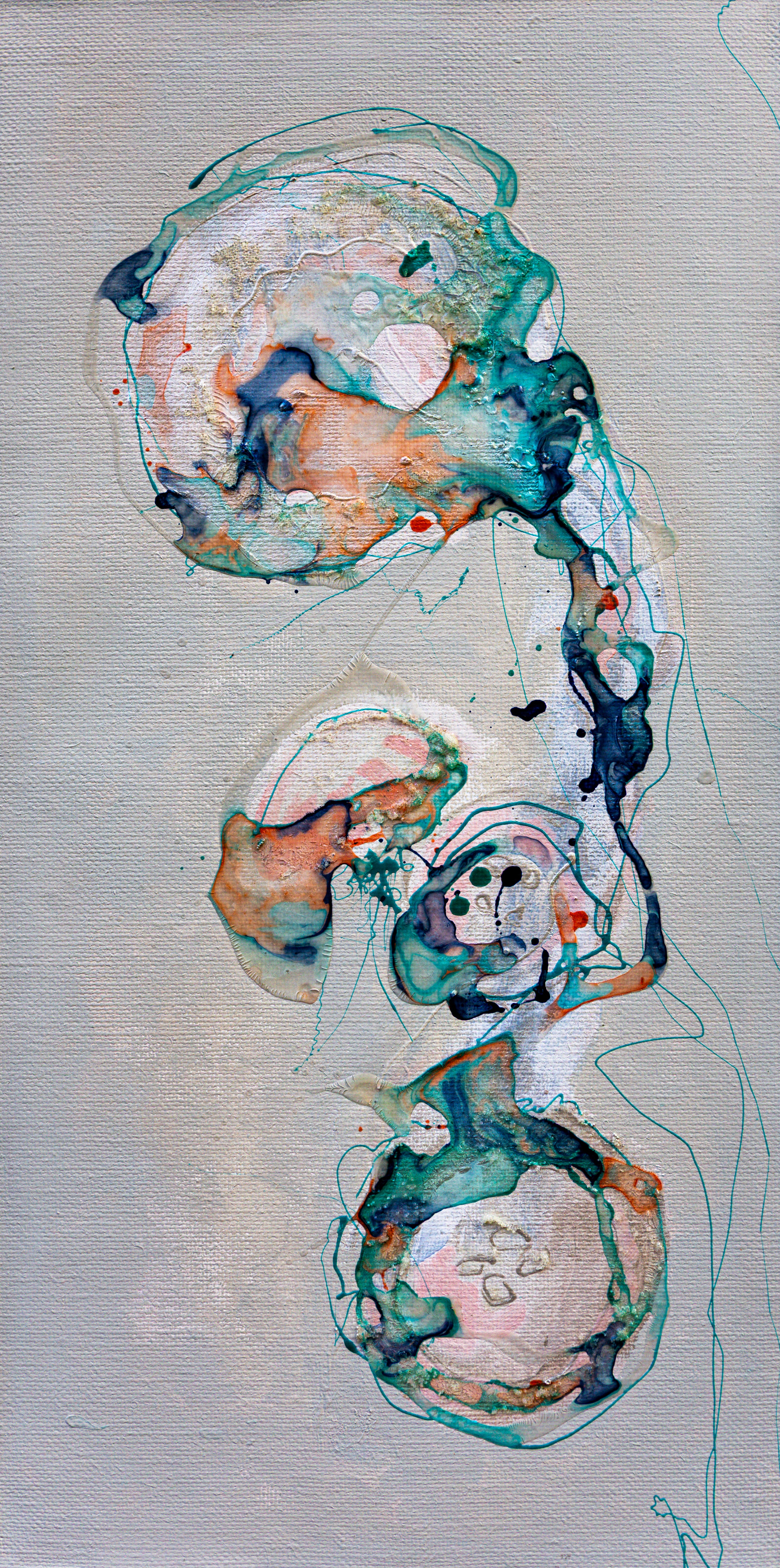 Moltenism, Original painting on canvas, 35x70cm, MO56, Introverts 2026 series