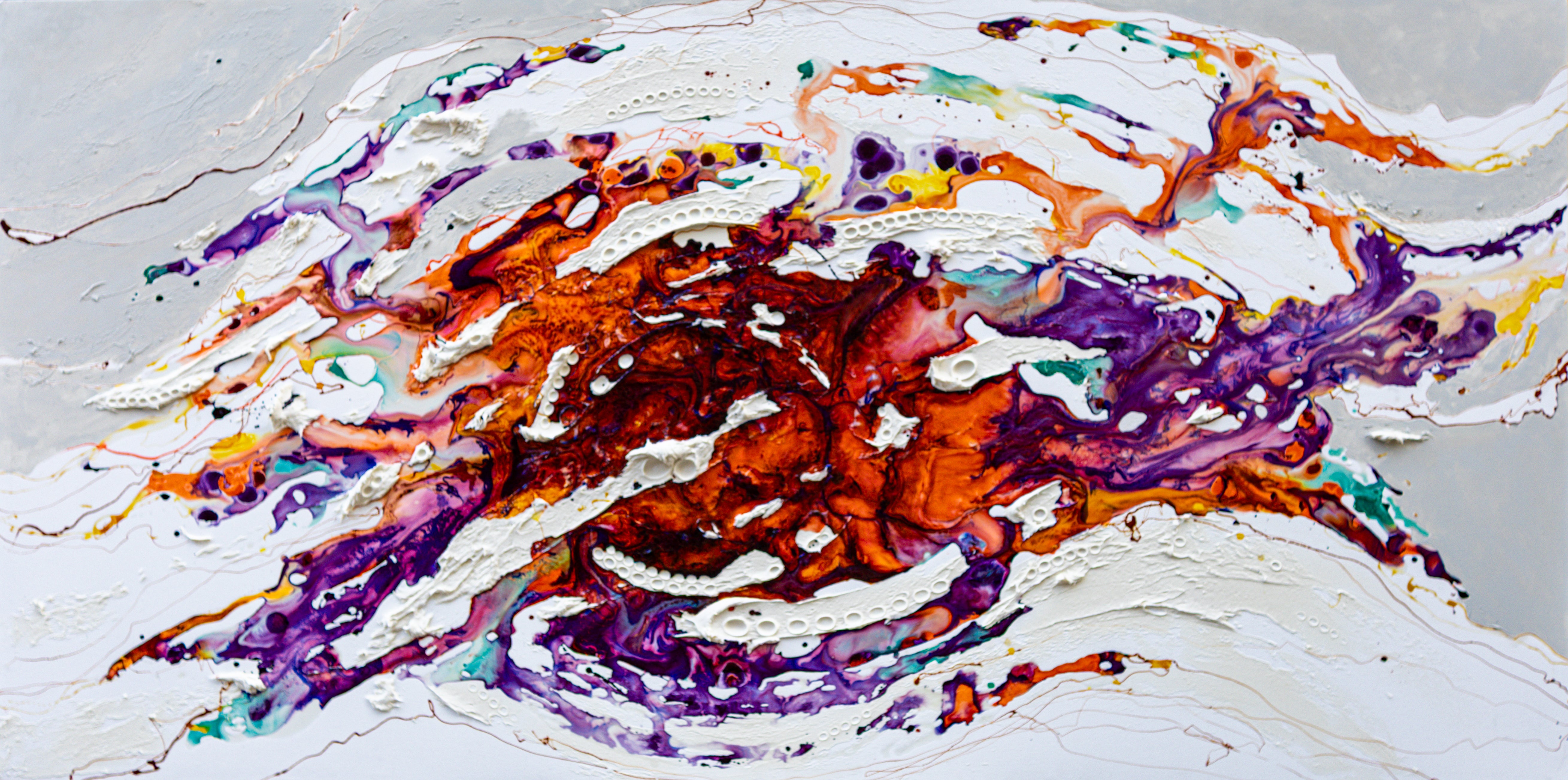 Moltenism, Large Abstract Wall Art 200x100 cm, Painting for Living Room Interior, MO59