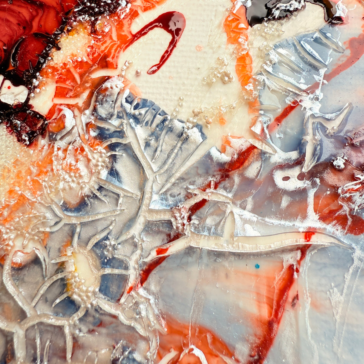 Deep Silence – Moltenism Jellyfish Painting, 40x80cm