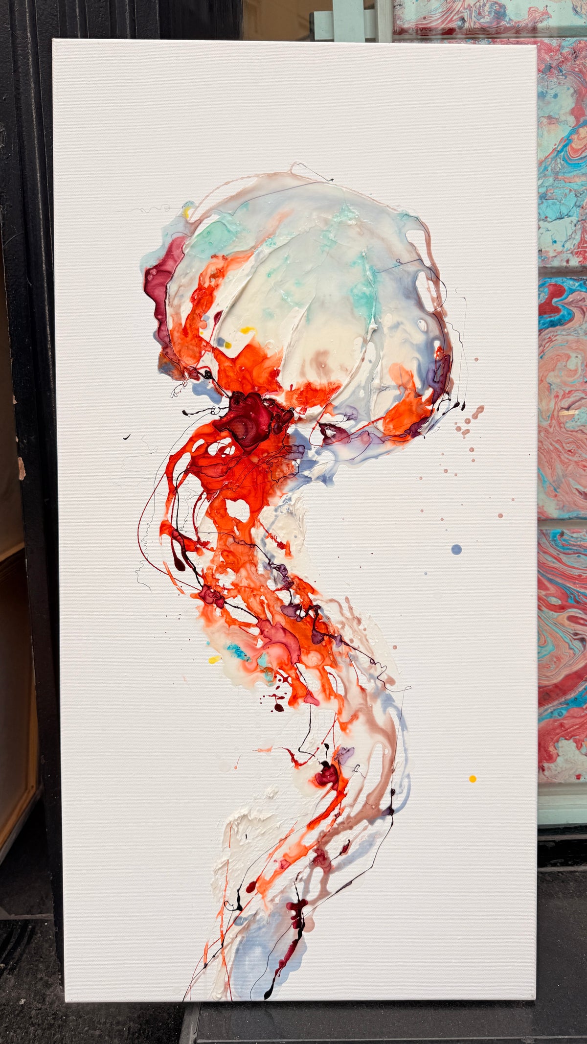Floating Within – Introverts Moltenism Painting, 40x80cm