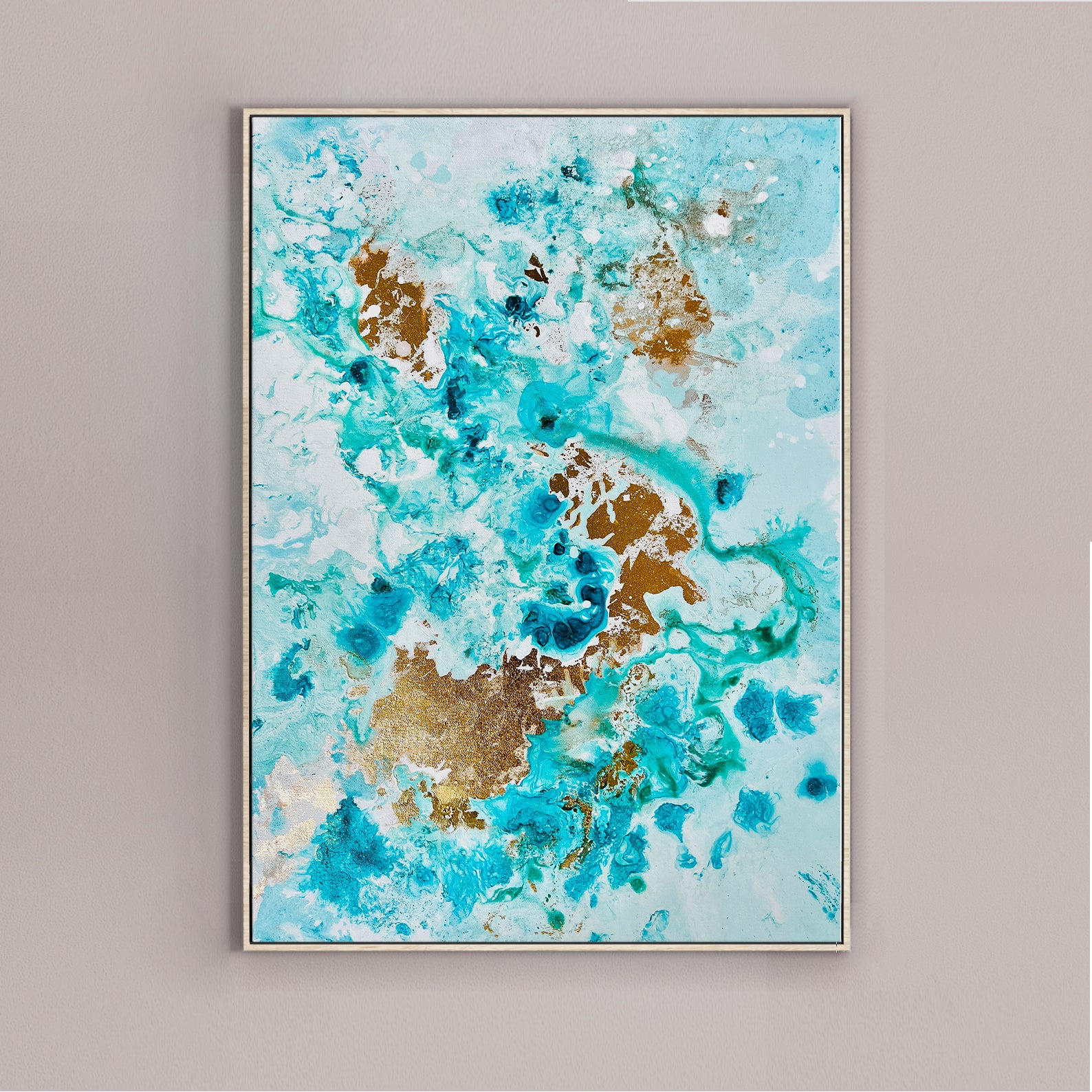 Moltenism, Original painting on Canvas, "Silent Cries of the Ocean 3" series 50х70cm