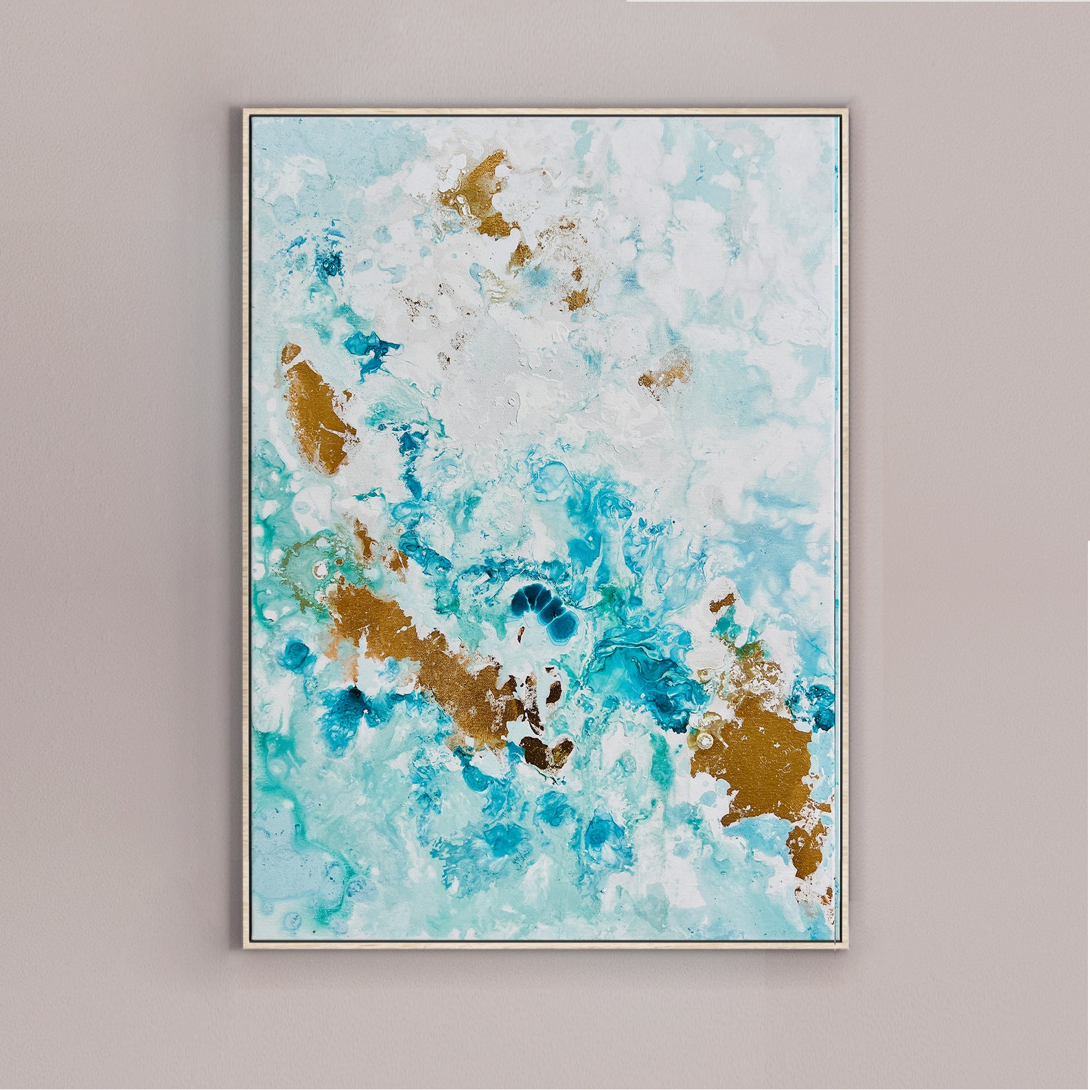 Moltenism, Original painting on Canvas, "Silent Cries of the Ocean 2" series 50х70cm