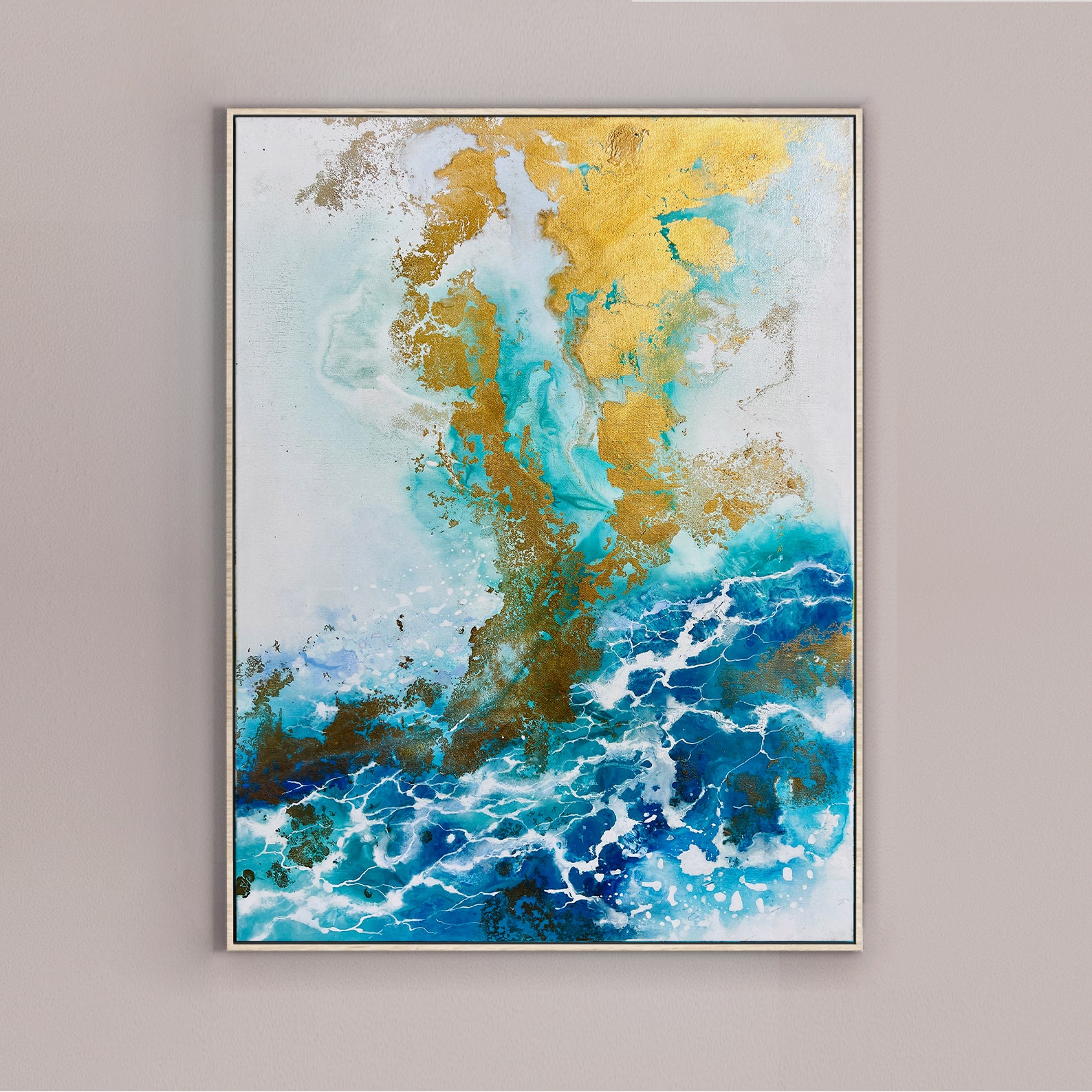 Original painting on Canvas, "Silent Cries of the Ocean 7" series 60х80cm