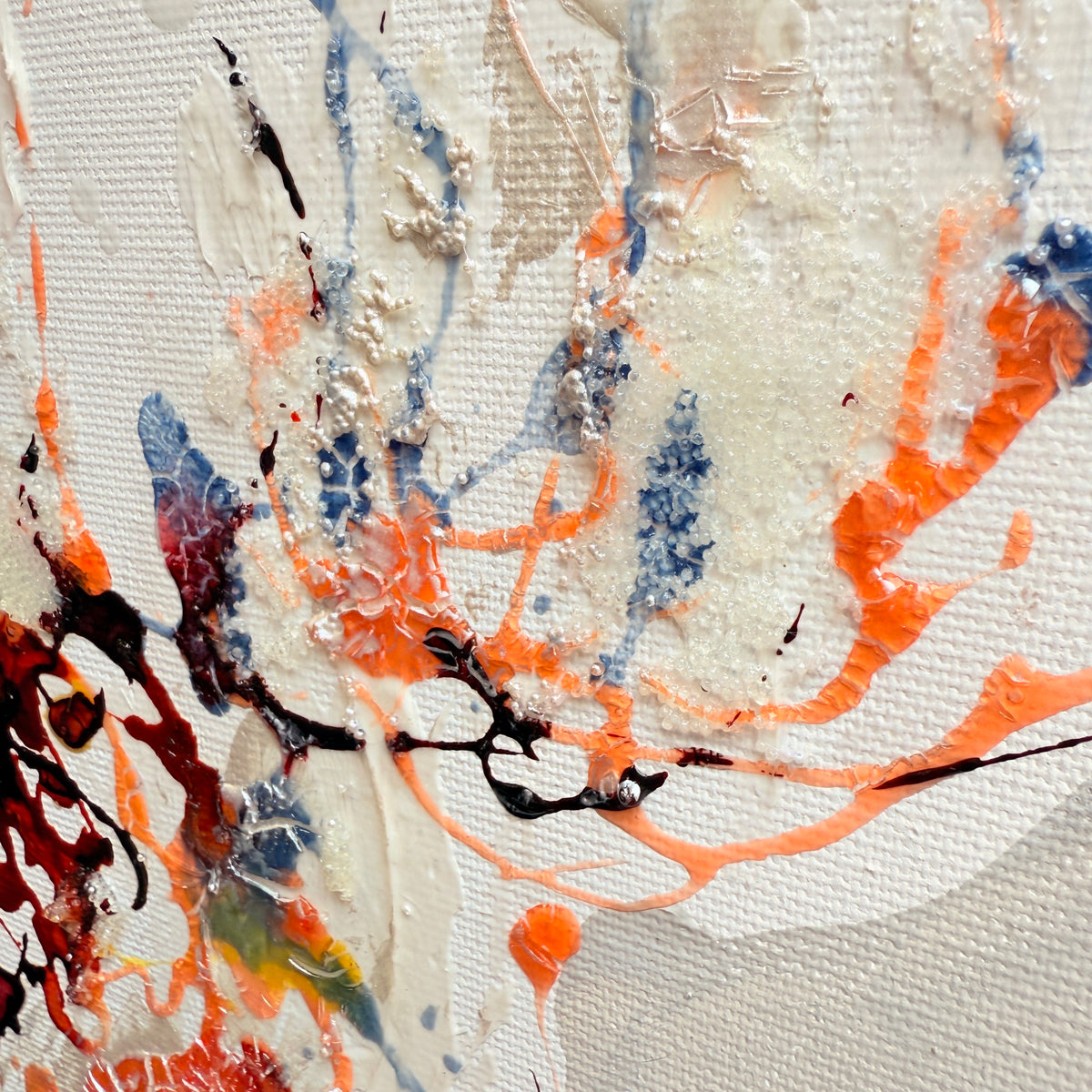 Introverts VI – Large Jellyfish Moltenism Painting, 40x80cm
