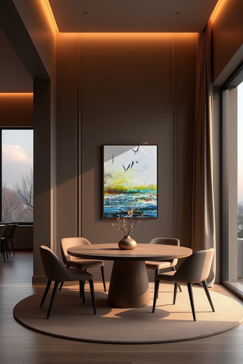 Original painting on Canvas, "Silent Cries of the Ocean 6" series 60х80cm LV1