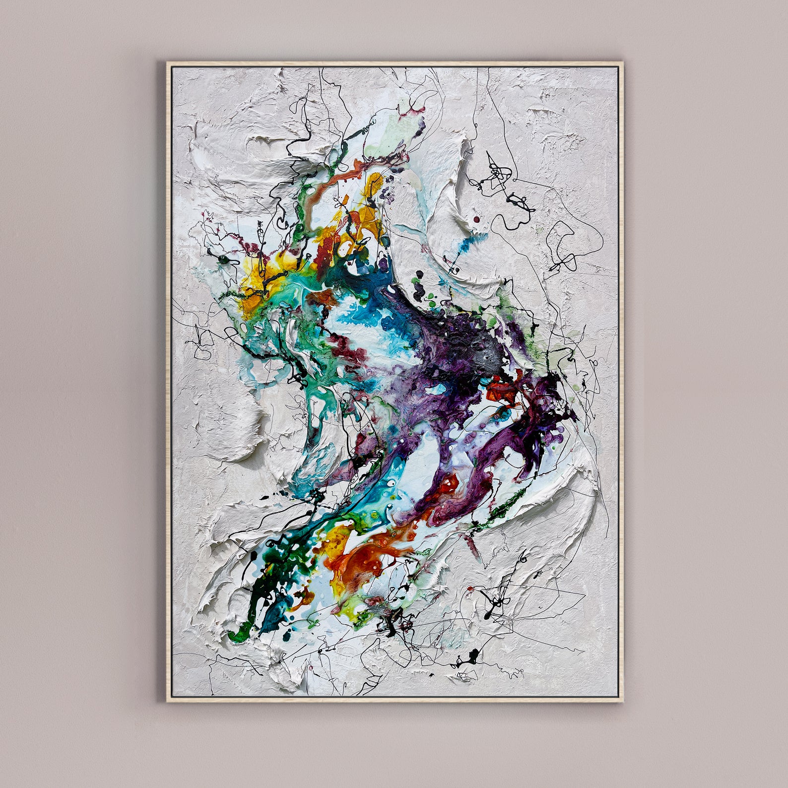 Moltenism, Original painting on Canvas, 65x90cm, canvas