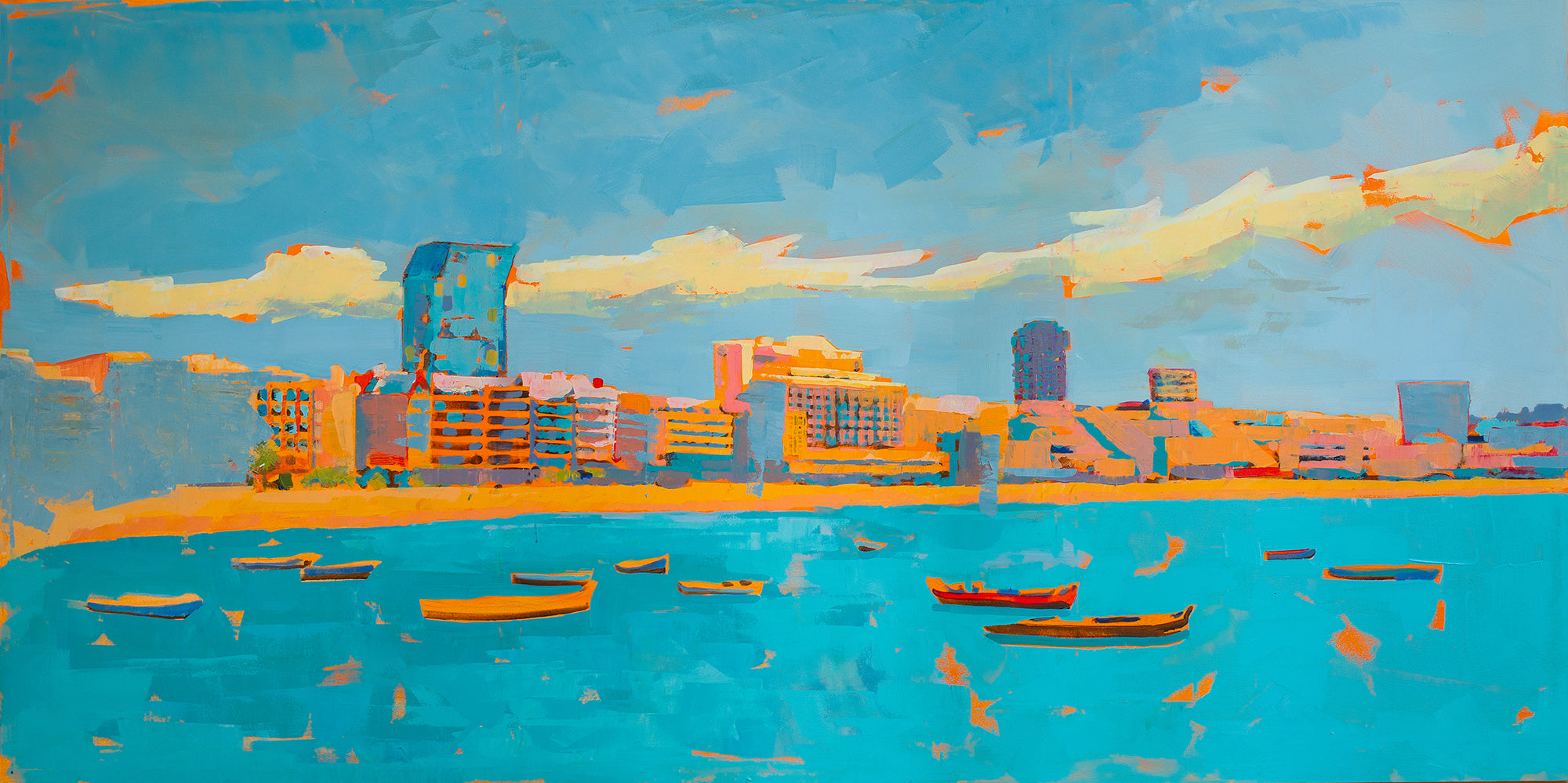 Original painting, Oil on canvas, 200x100cm, Las Palmas 118