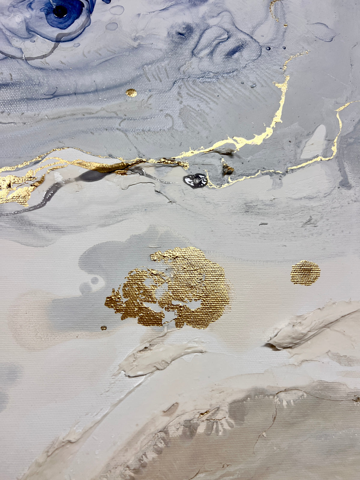 Serenity Tides IV – Original Moltenism Painting, 80 × 160 cm
