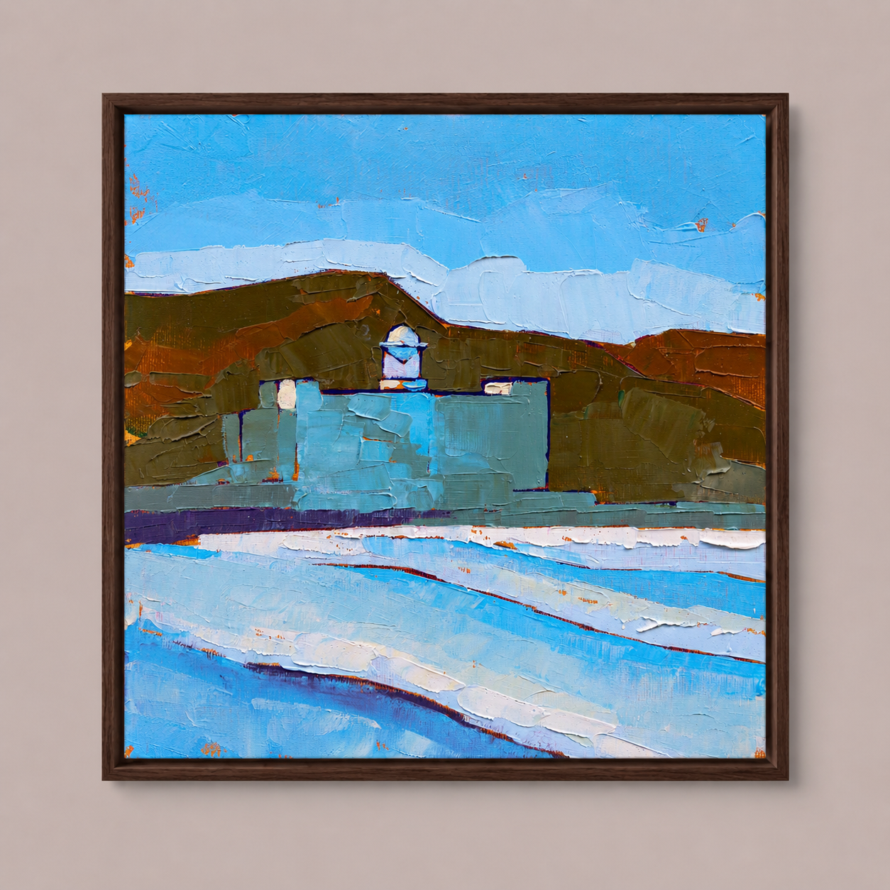 Where the Ocean Meets Music – Alfredo Kraus Painting, 30х30cm