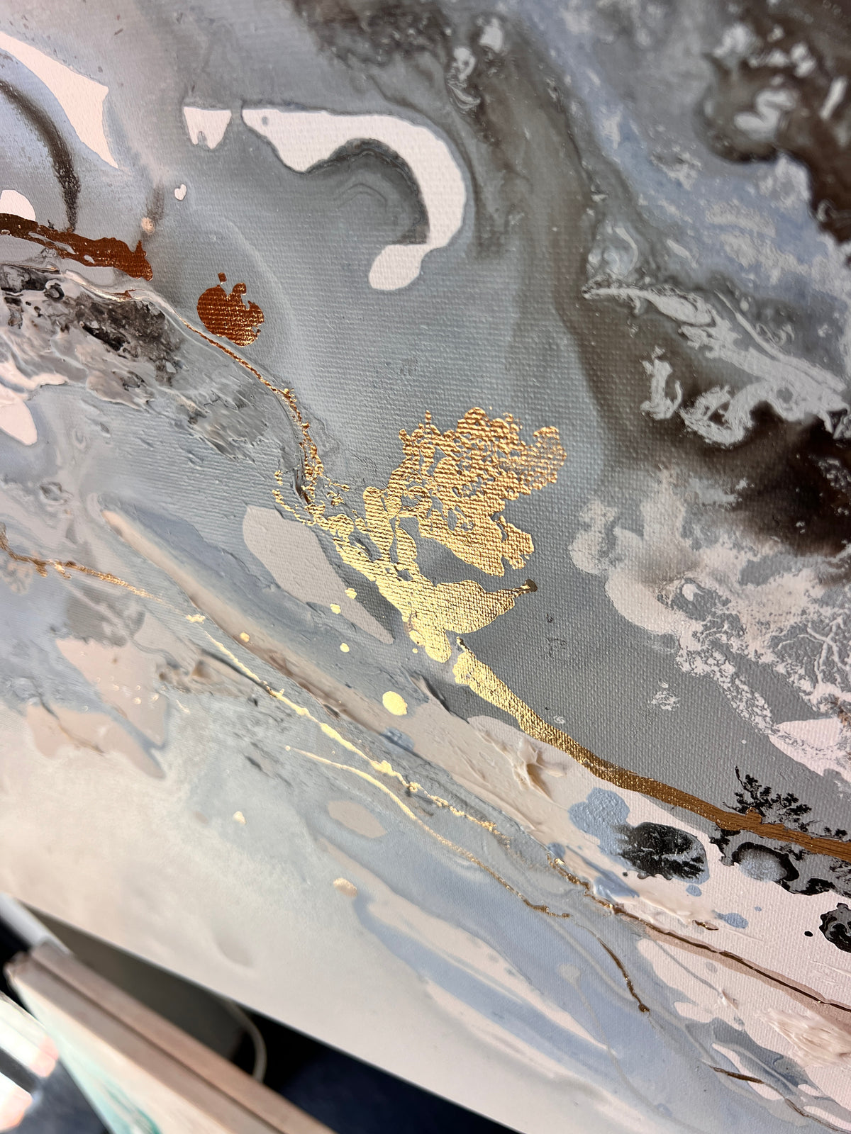 Serenity Tides II – Original Moltenism Painting, 80 × 160 cm