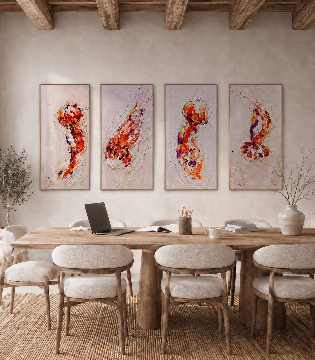 Moltenism, Original painting on canvas, 50x100cm, MO45, Introverts 2026 series
