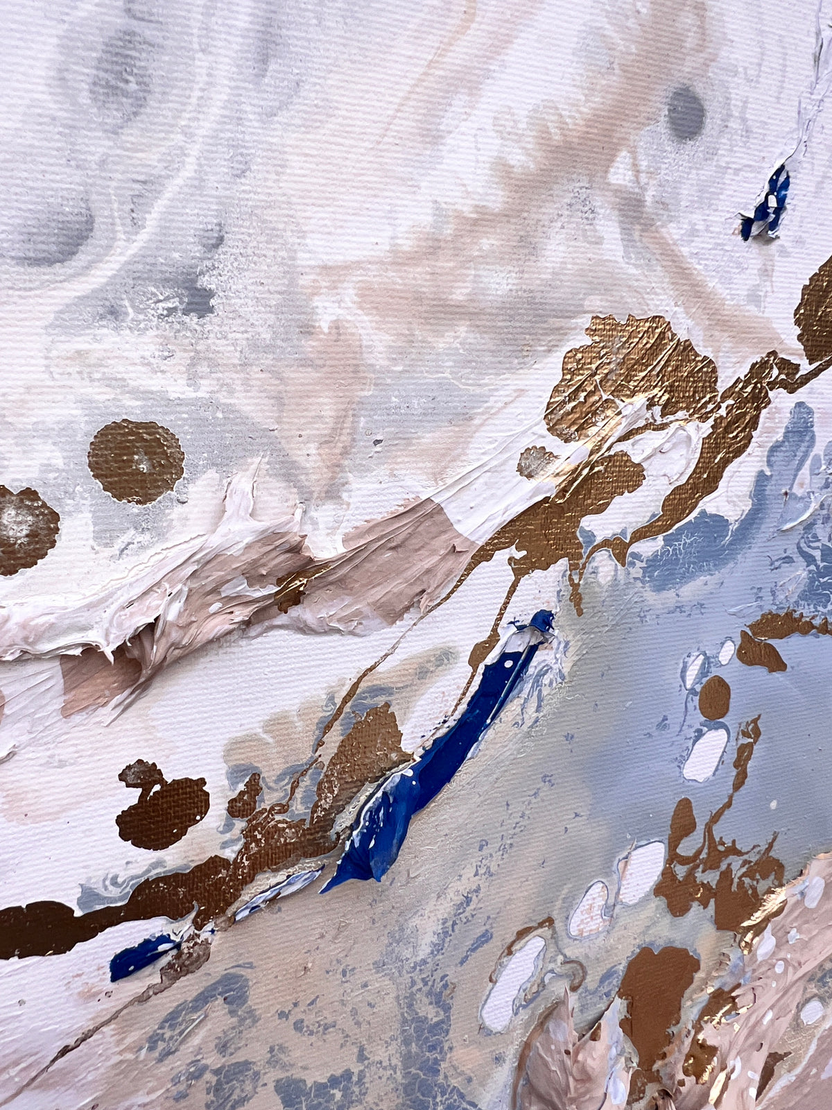 Serenity Tides I – Original Moltenism Painting, 73 × 100 cm