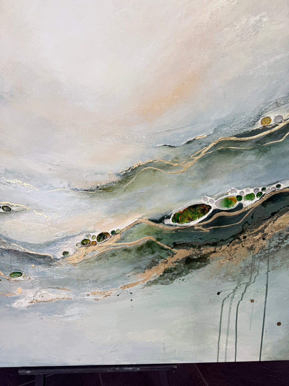Aurum Horizon – Moltenism Abstract Painting, 120х200cm