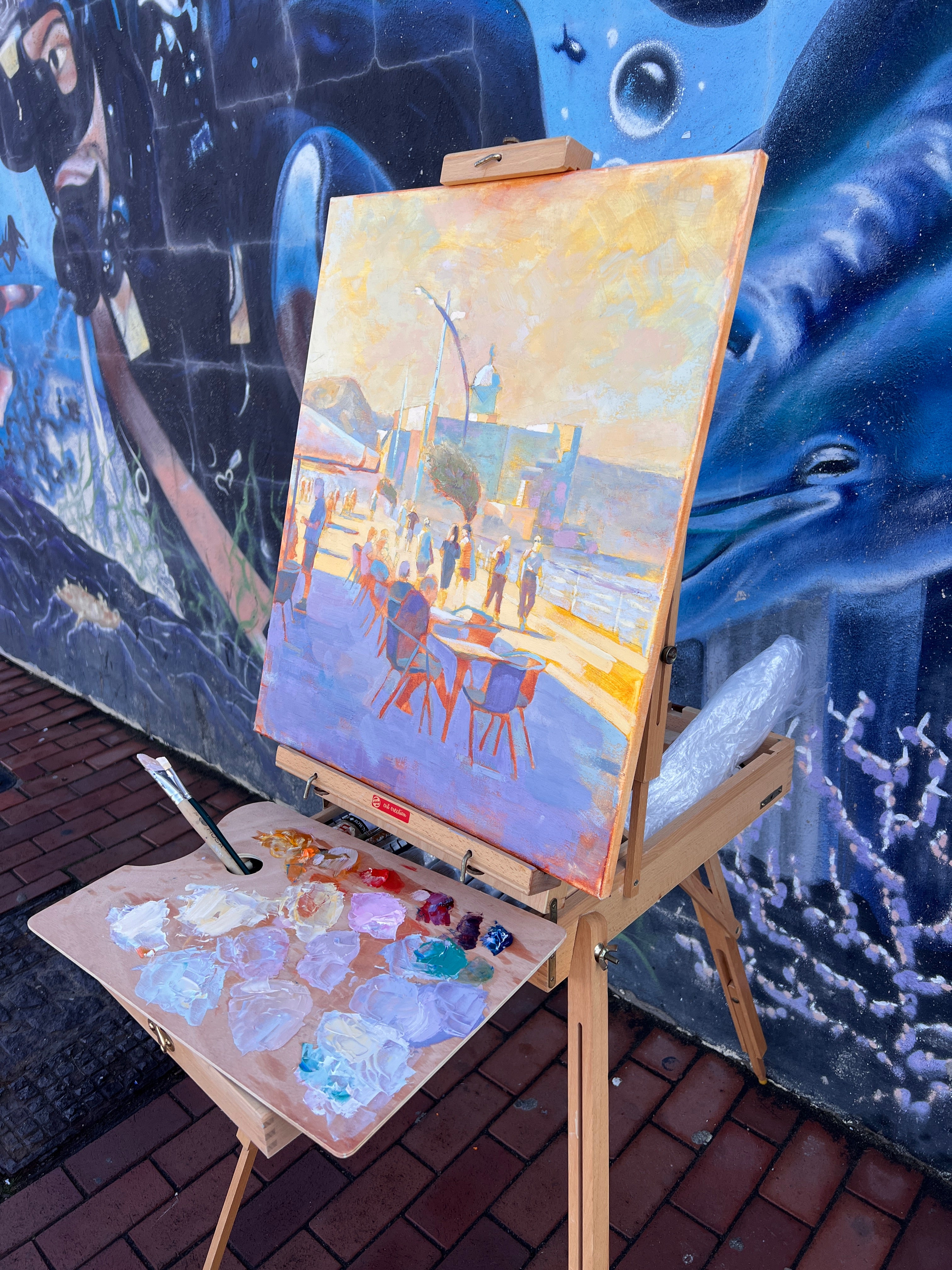 SOLD Original painting, Oil on canvas, 50x60cm, Las Palmas 100