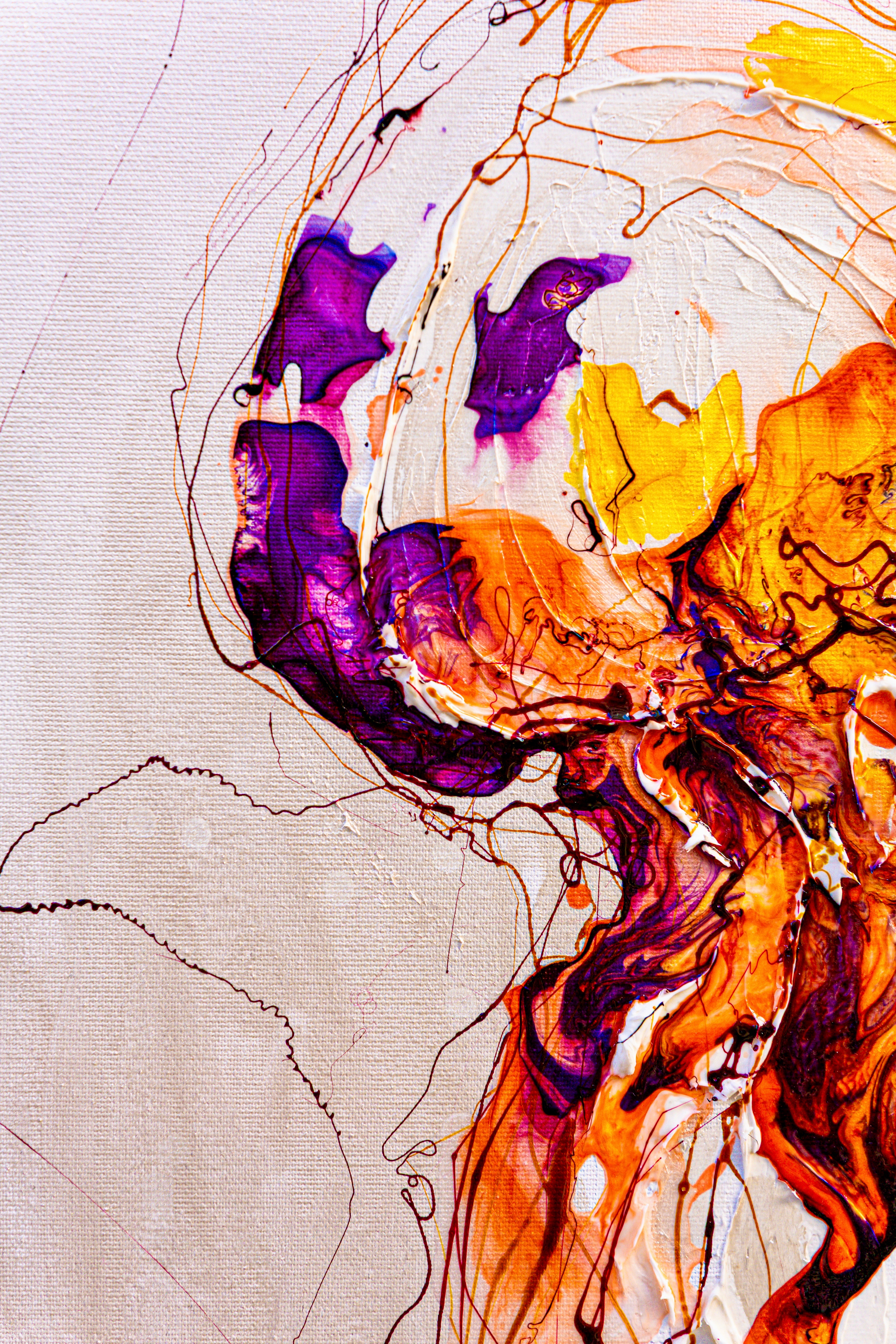 Moltenism, Original painting on canvas, 50x100cm, MO46, Introverts 2026 series