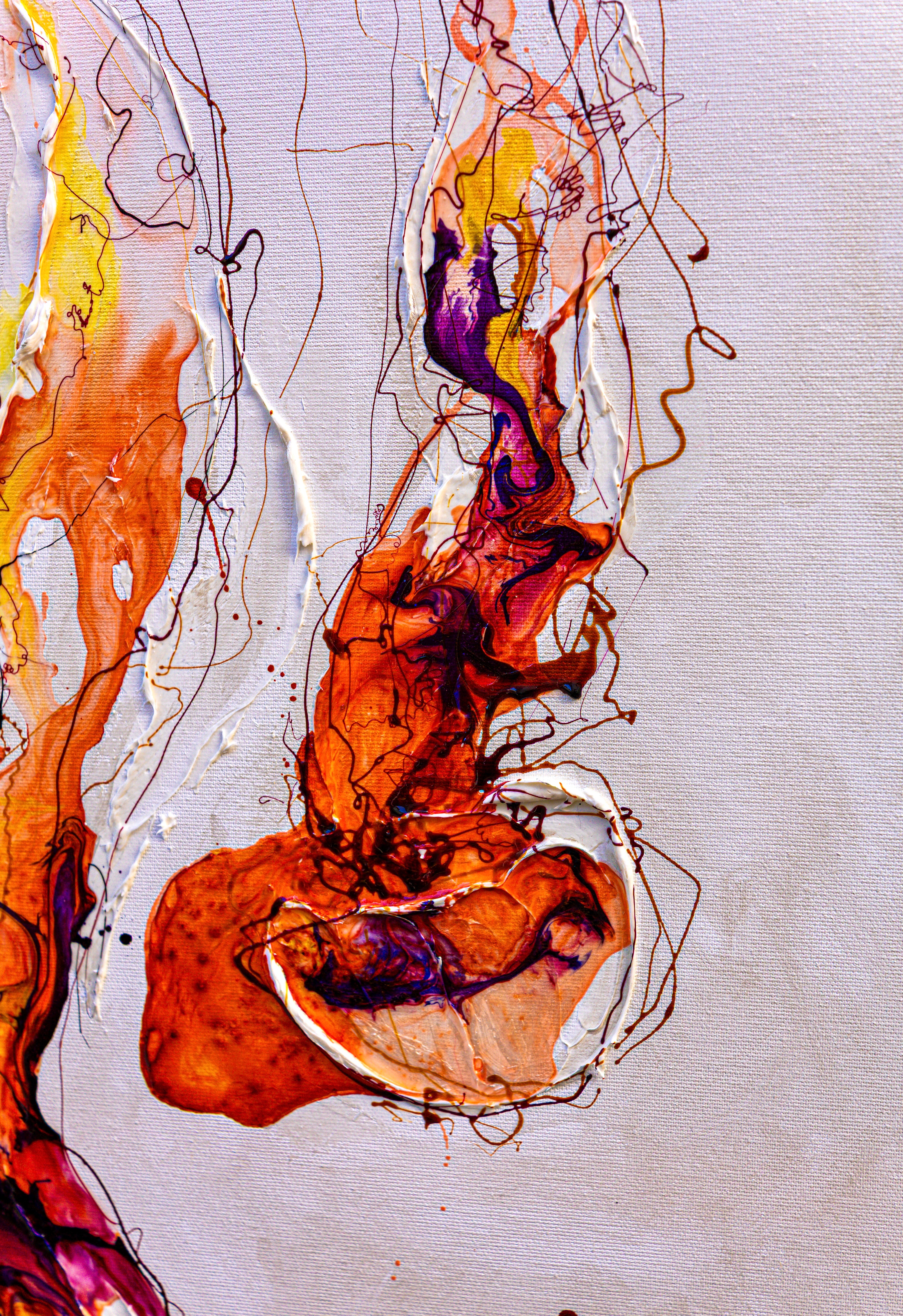 SOLD Moltenism, Original painting on canvas, 50x100cm, MO48, Introverts 2026 series