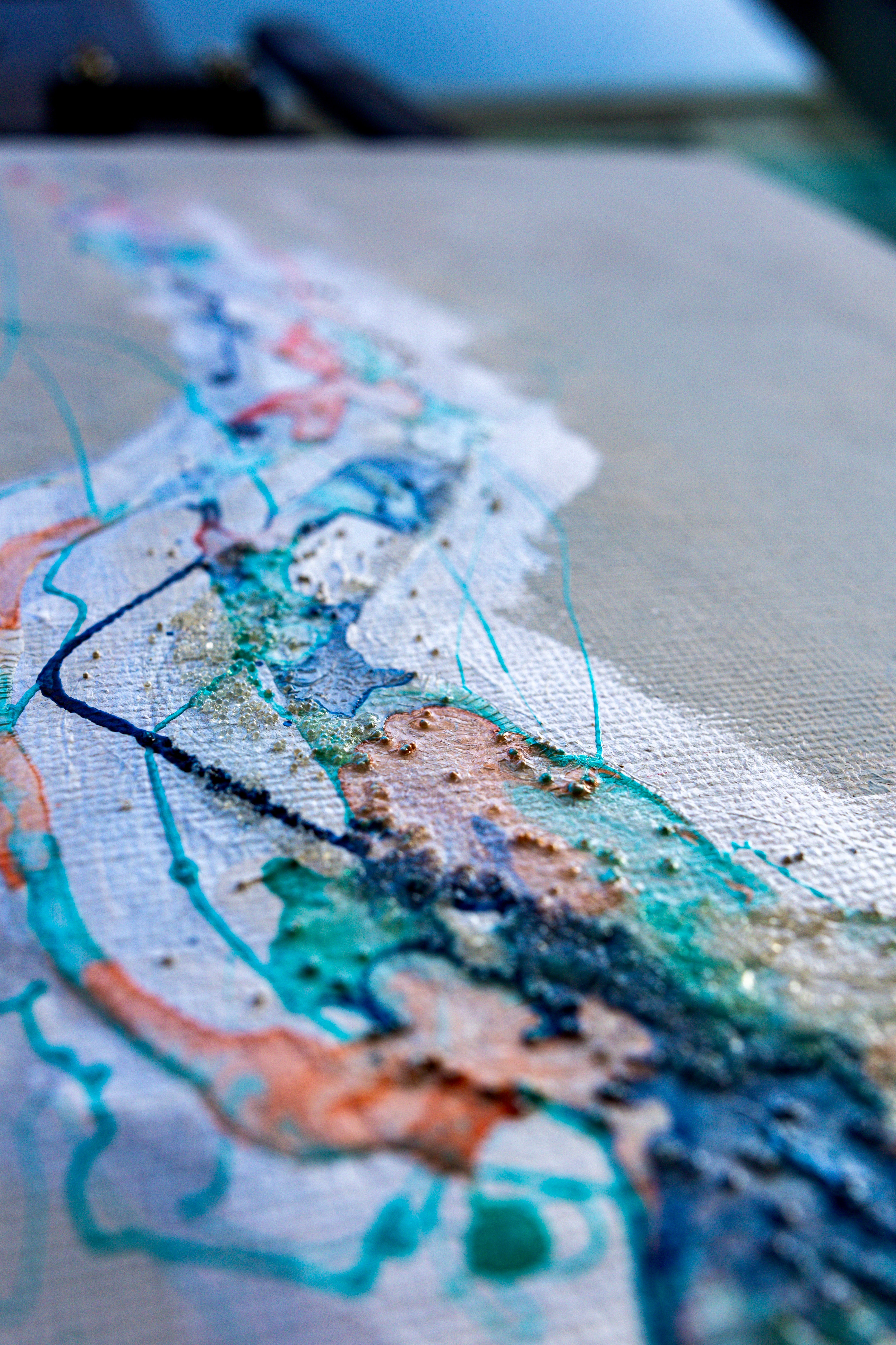 Moltenism, Original painting on canvas, 35x70cm, MO52, Introverts 2026 series