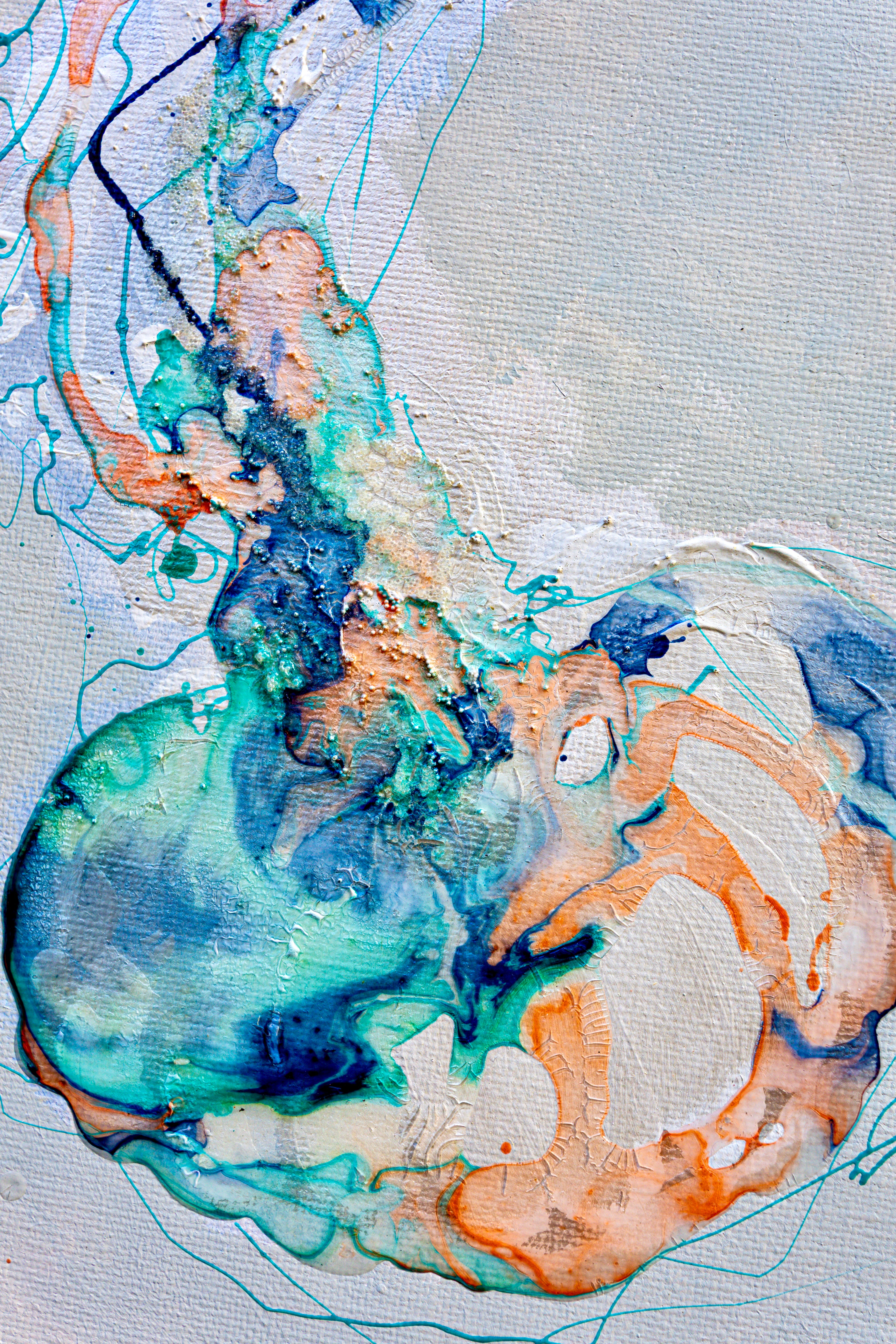 Moltenism, Original painting on canvas, 35x70cm, MO52, Introverts 2026 series