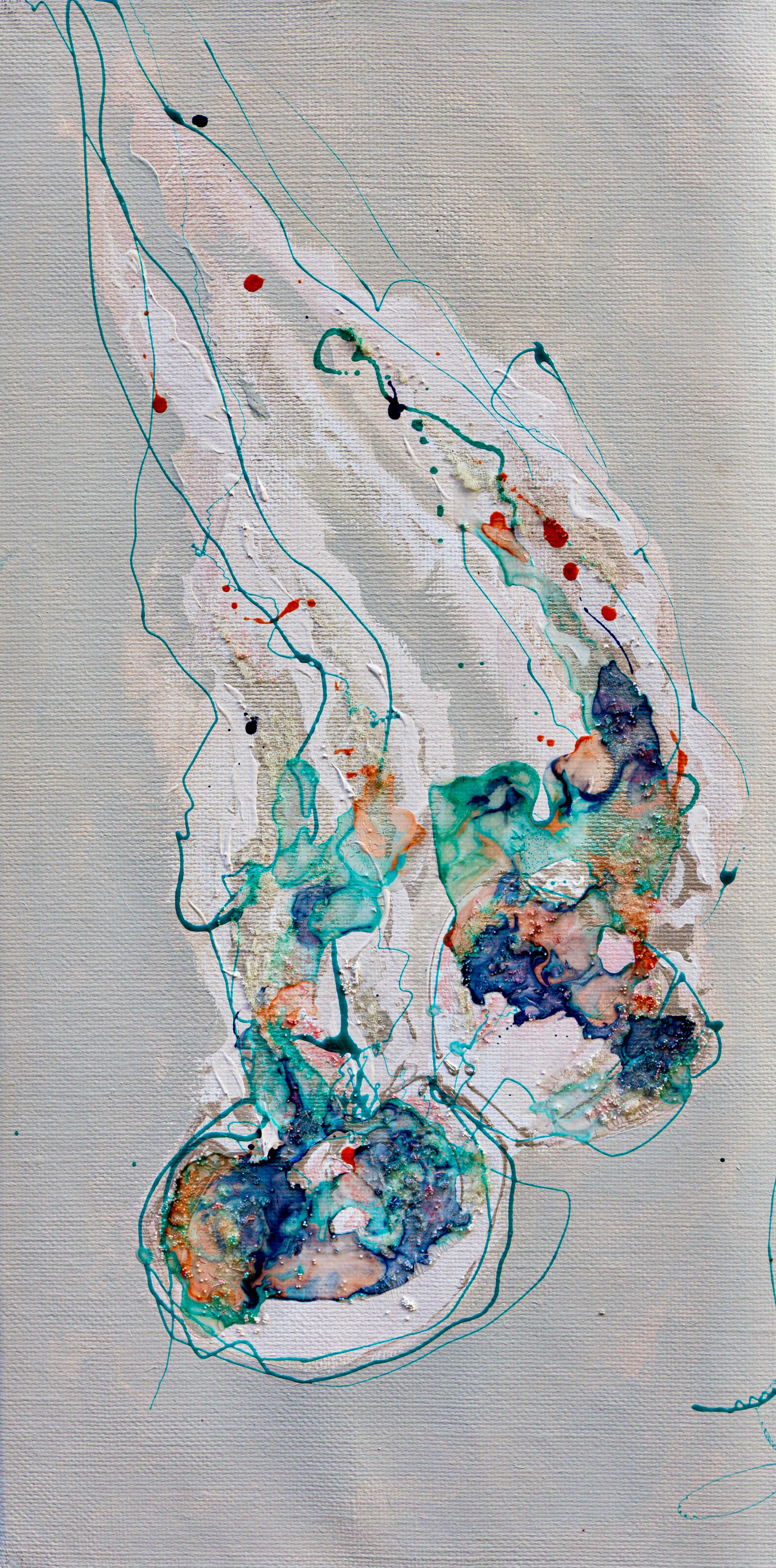 Moltenism, Original painting on canvas, 35x70cm, MO54, Introverts 2026 series