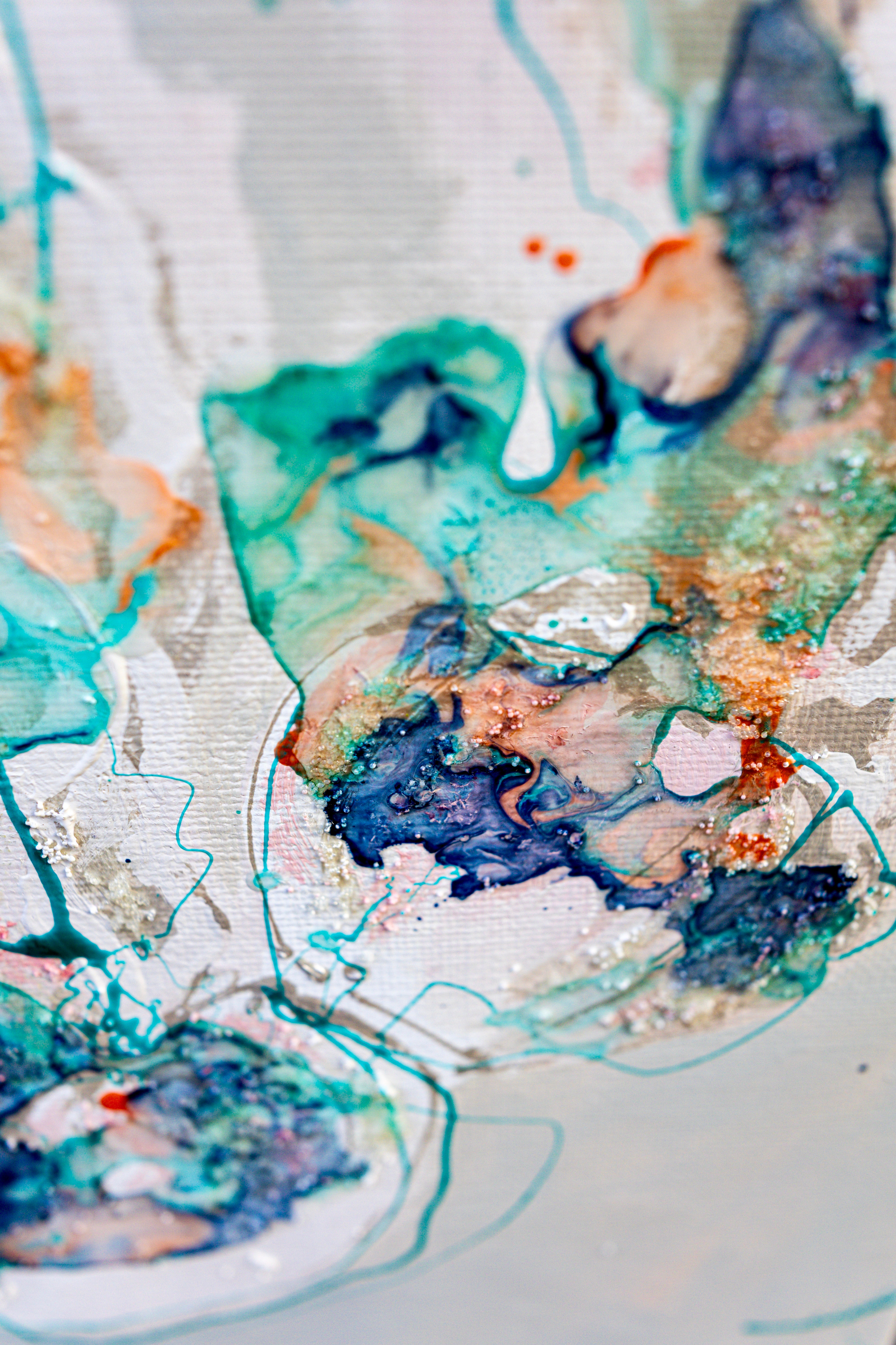Moltenism, Original painting on canvas, 35x70cm, MO54, Introverts 2026 series