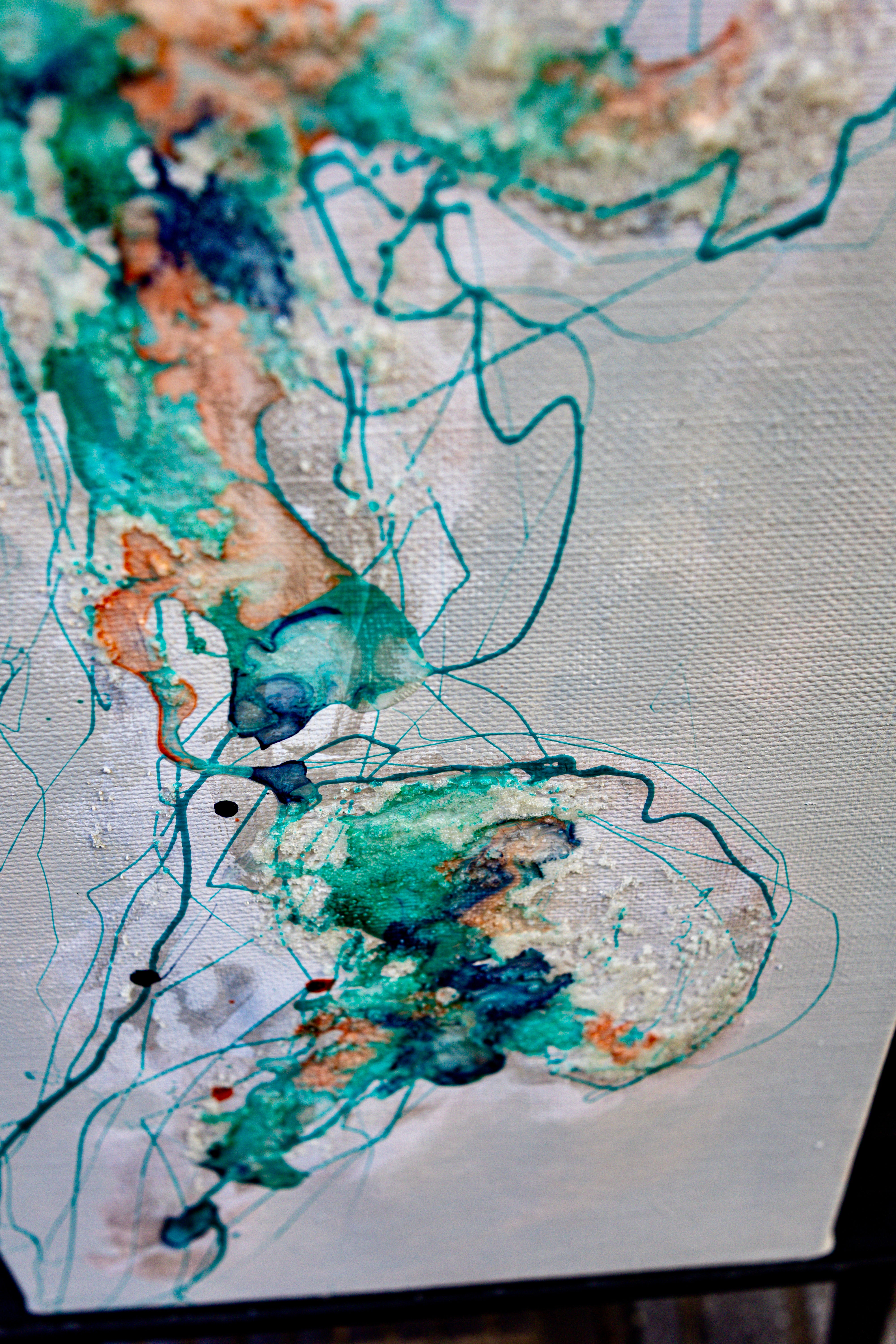 Moltenism, Original painting on canvas, 35x70cm, MO55, Introverts 2026 series