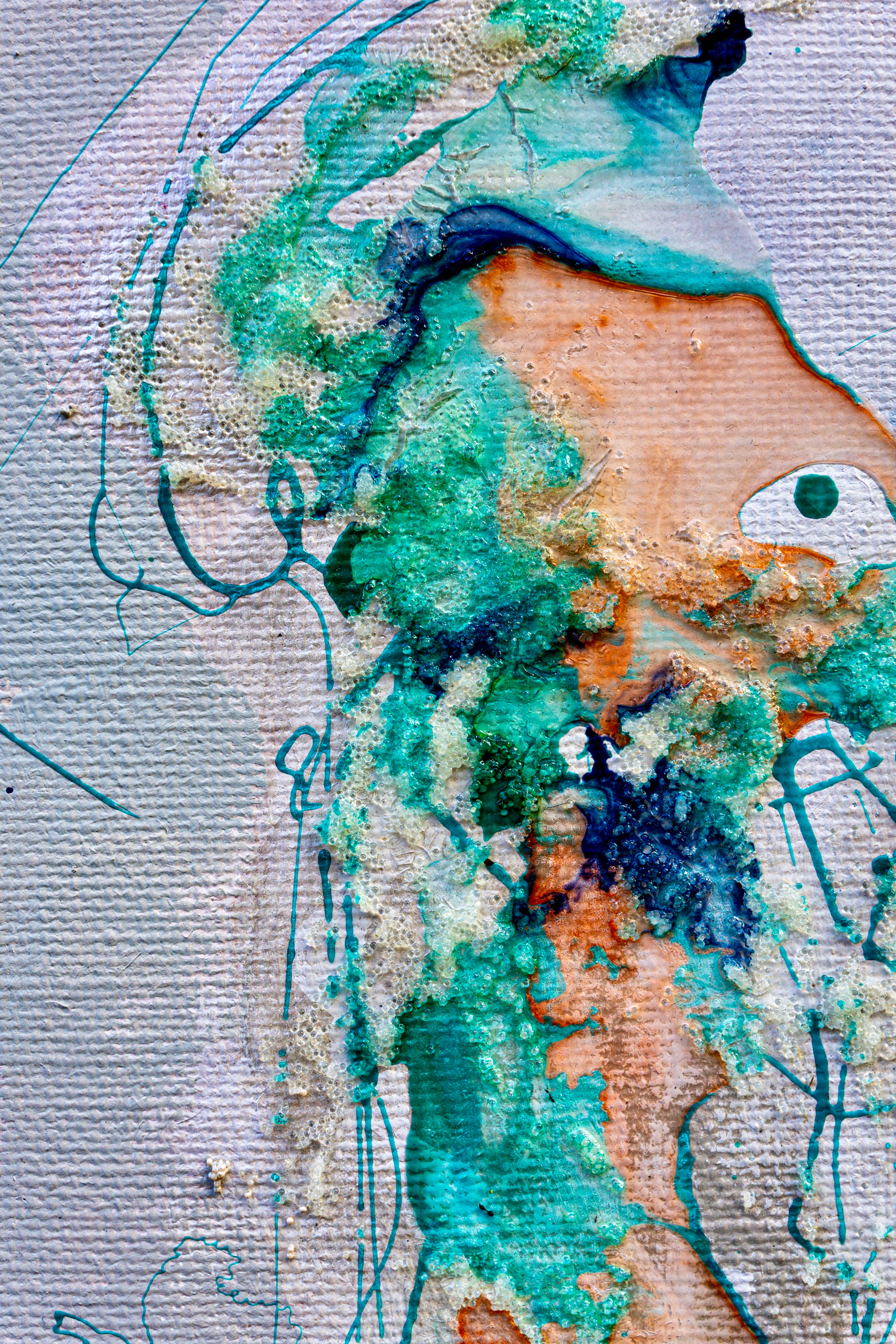 Moltenism, Original painting on canvas, 35x70cm, MO55, Introverts 2026 series