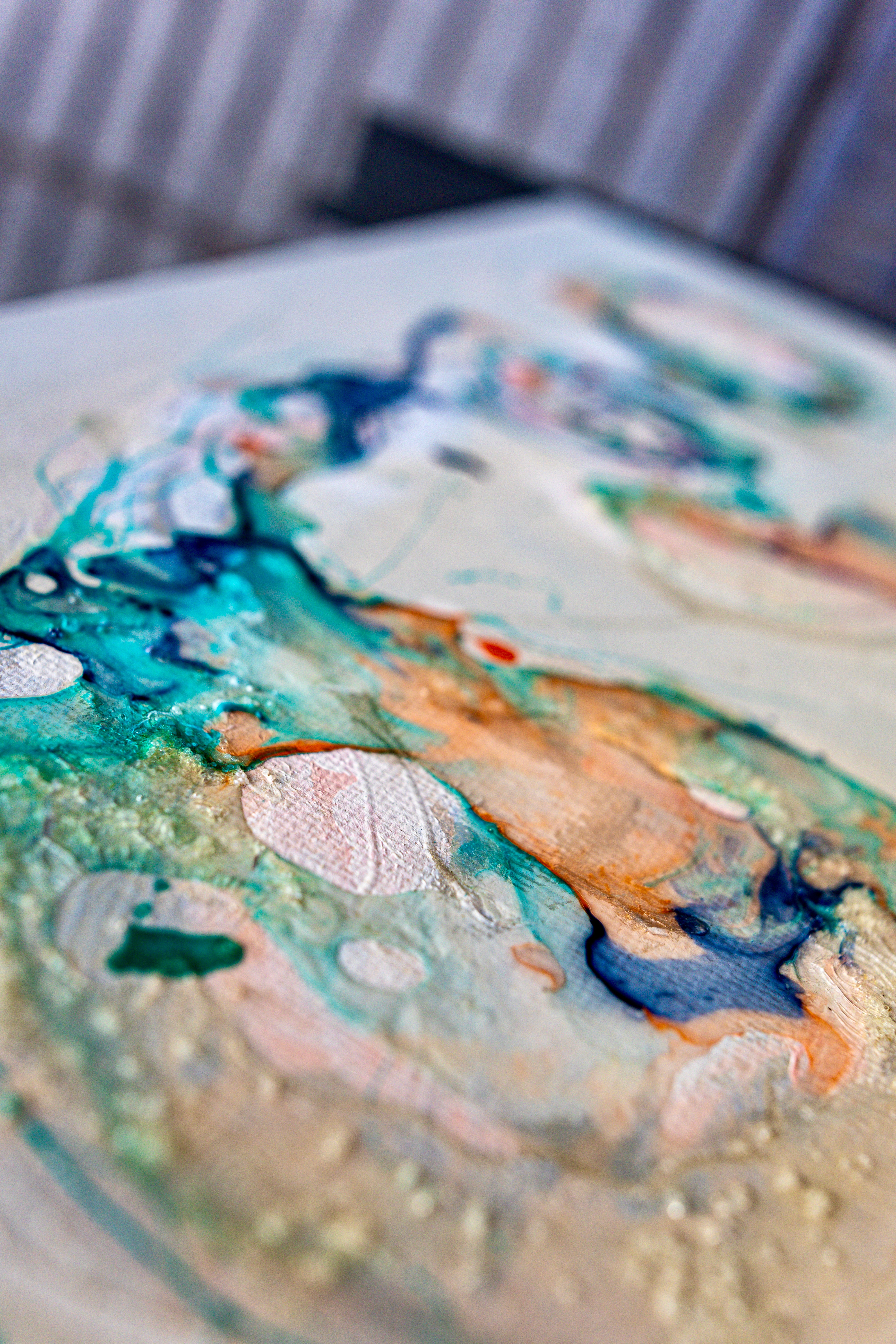 Moltenism, Original painting on canvas, 35x70cm, MO56, Introverts 2026 series