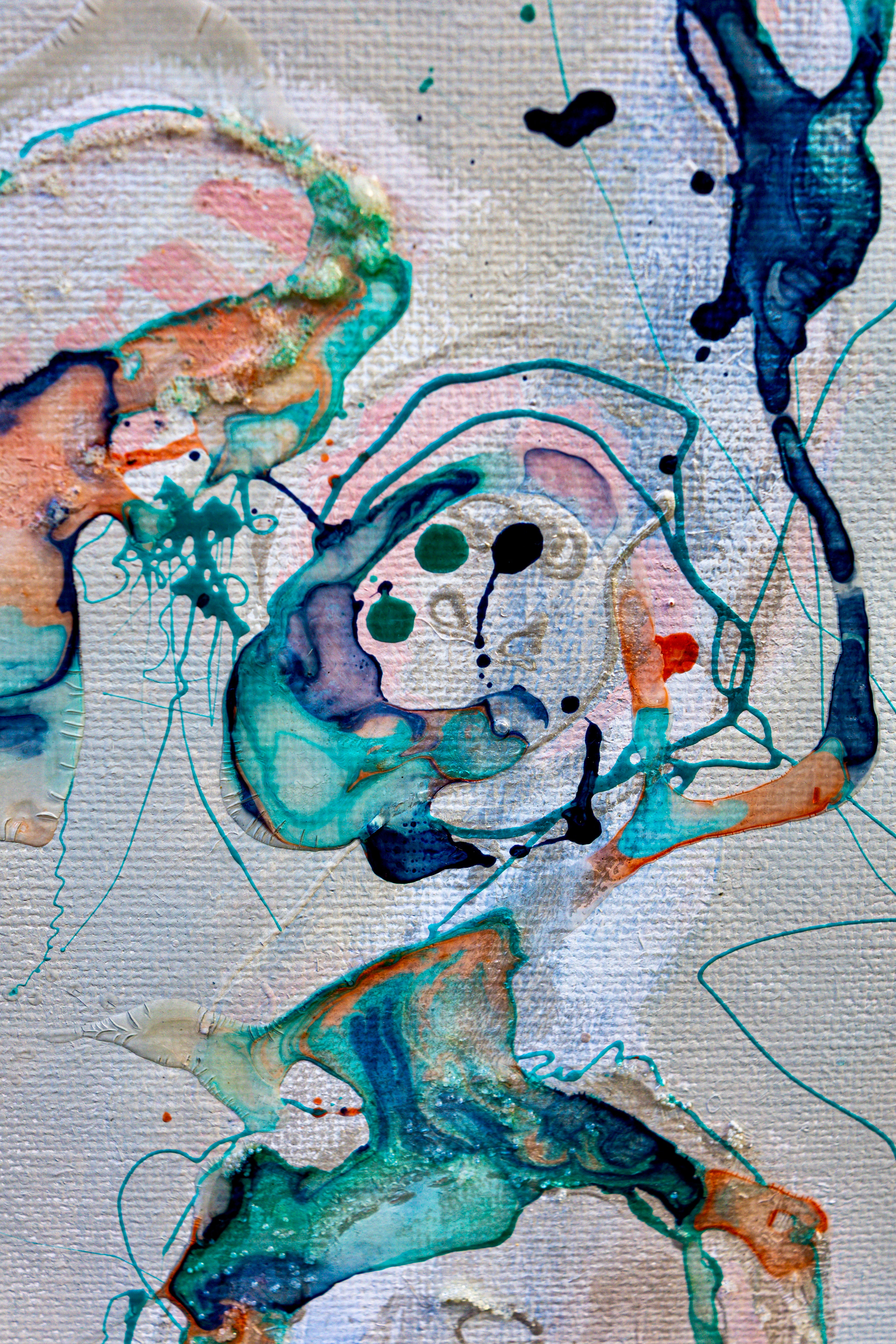 Moltenism, Original painting on canvas, 35x70cm, MO56, Introverts 2026 series