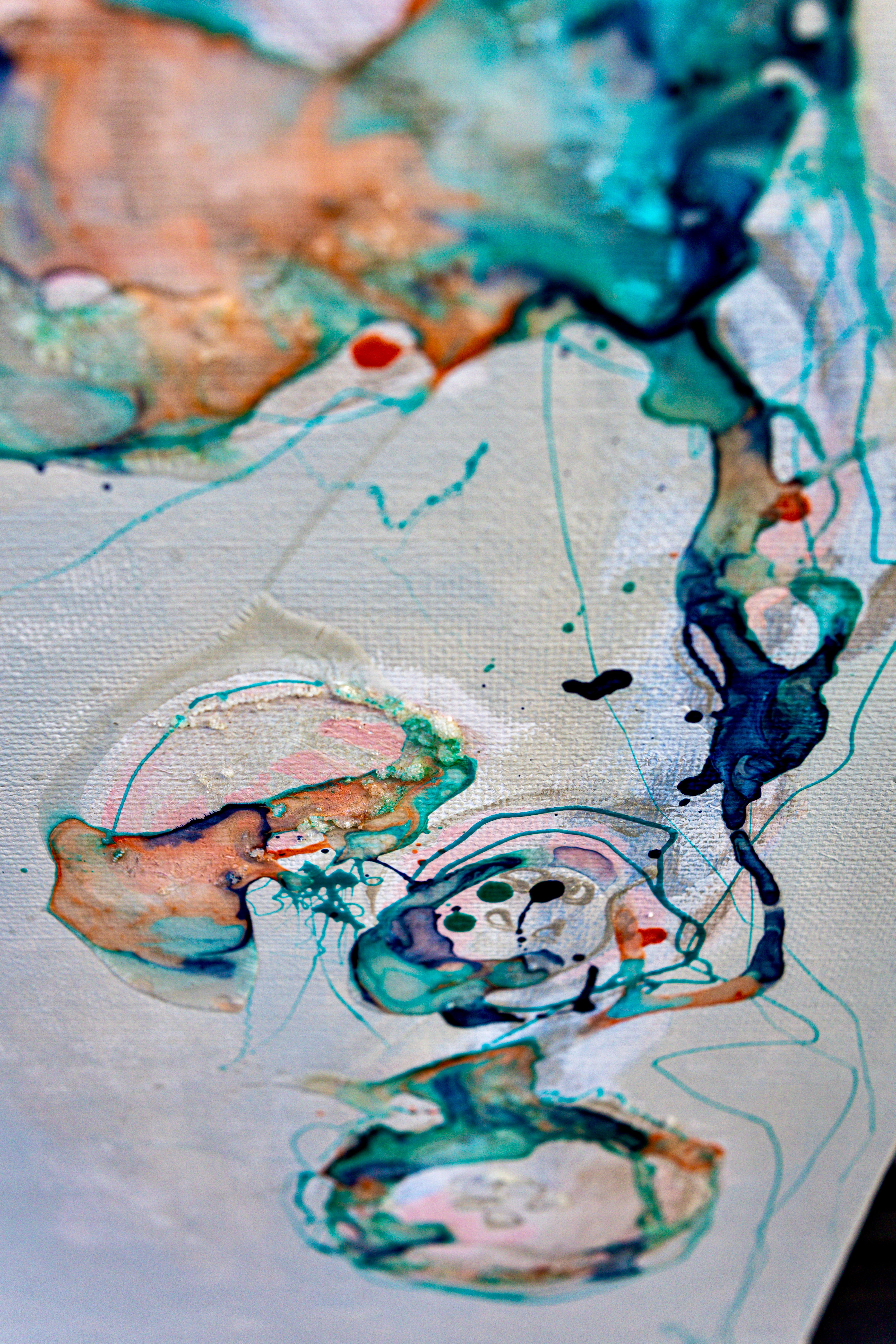 Moltenism, Original painting on canvas, 35x70cm, MO56, Introverts 2026 series