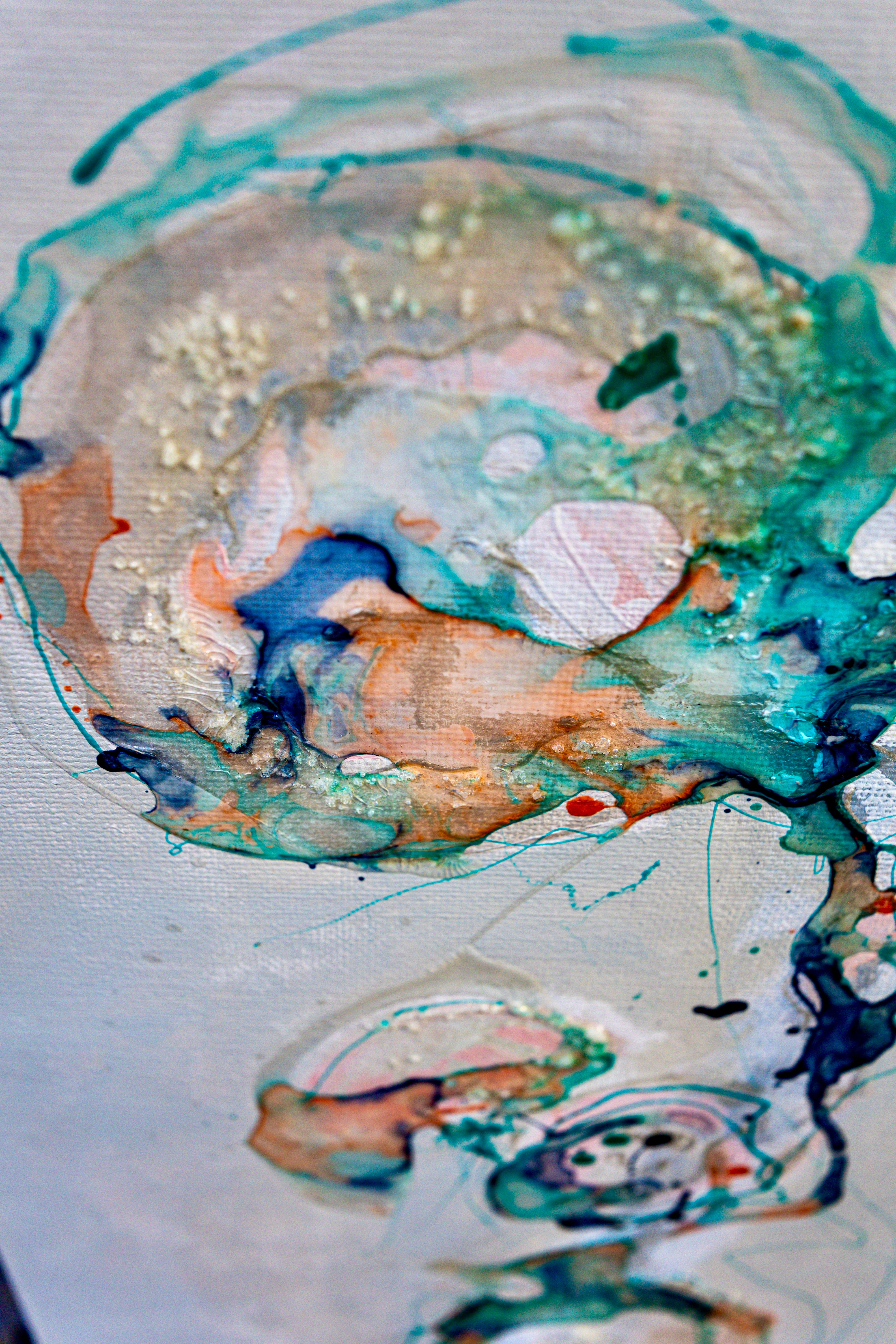 Moltenism, Original painting on canvas, 35x70cm, MO56, Introverts 2026 series