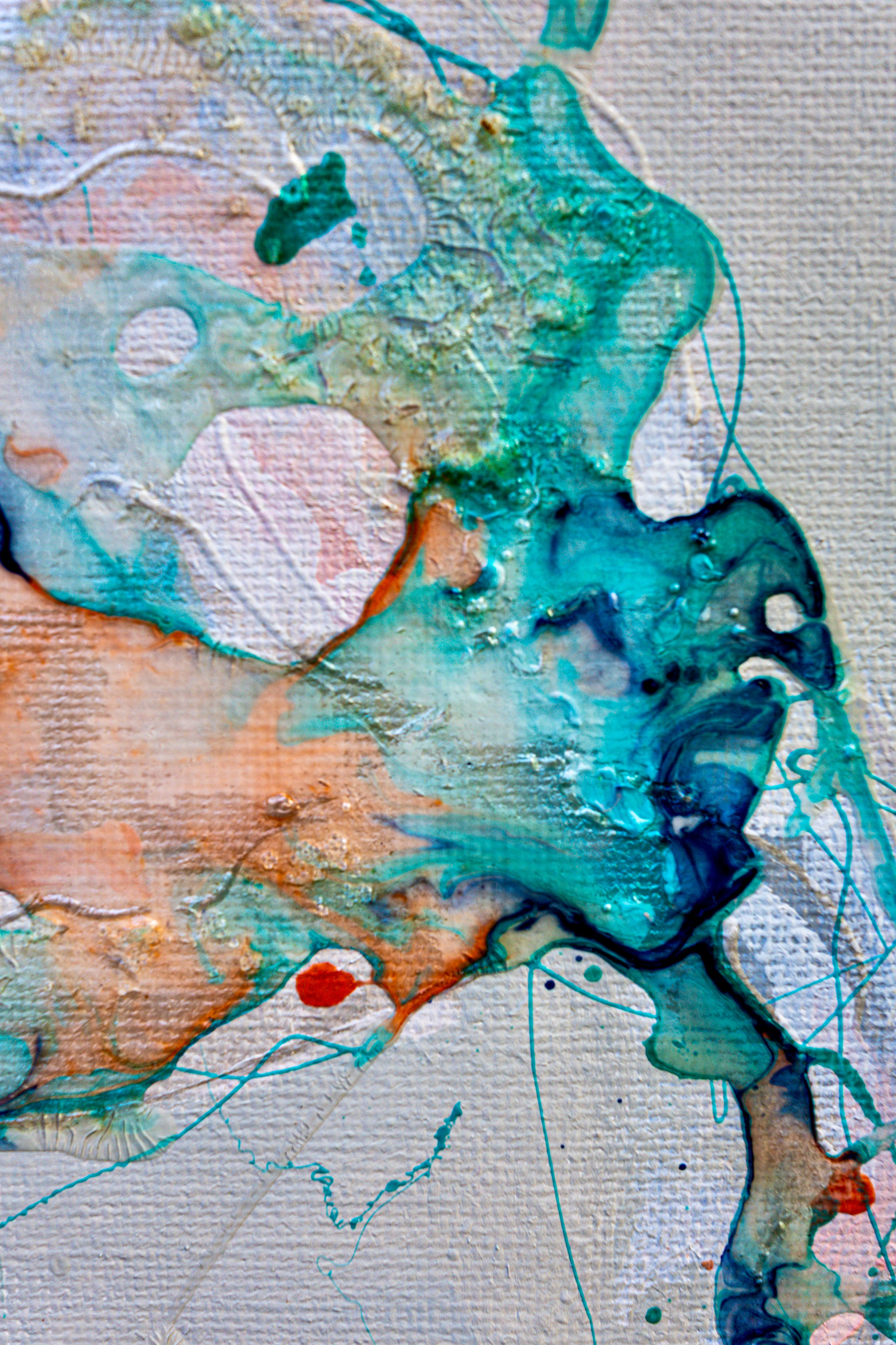 Moltenism, Original painting on canvas, 35x70cm, MO56, Introverts 2026 series