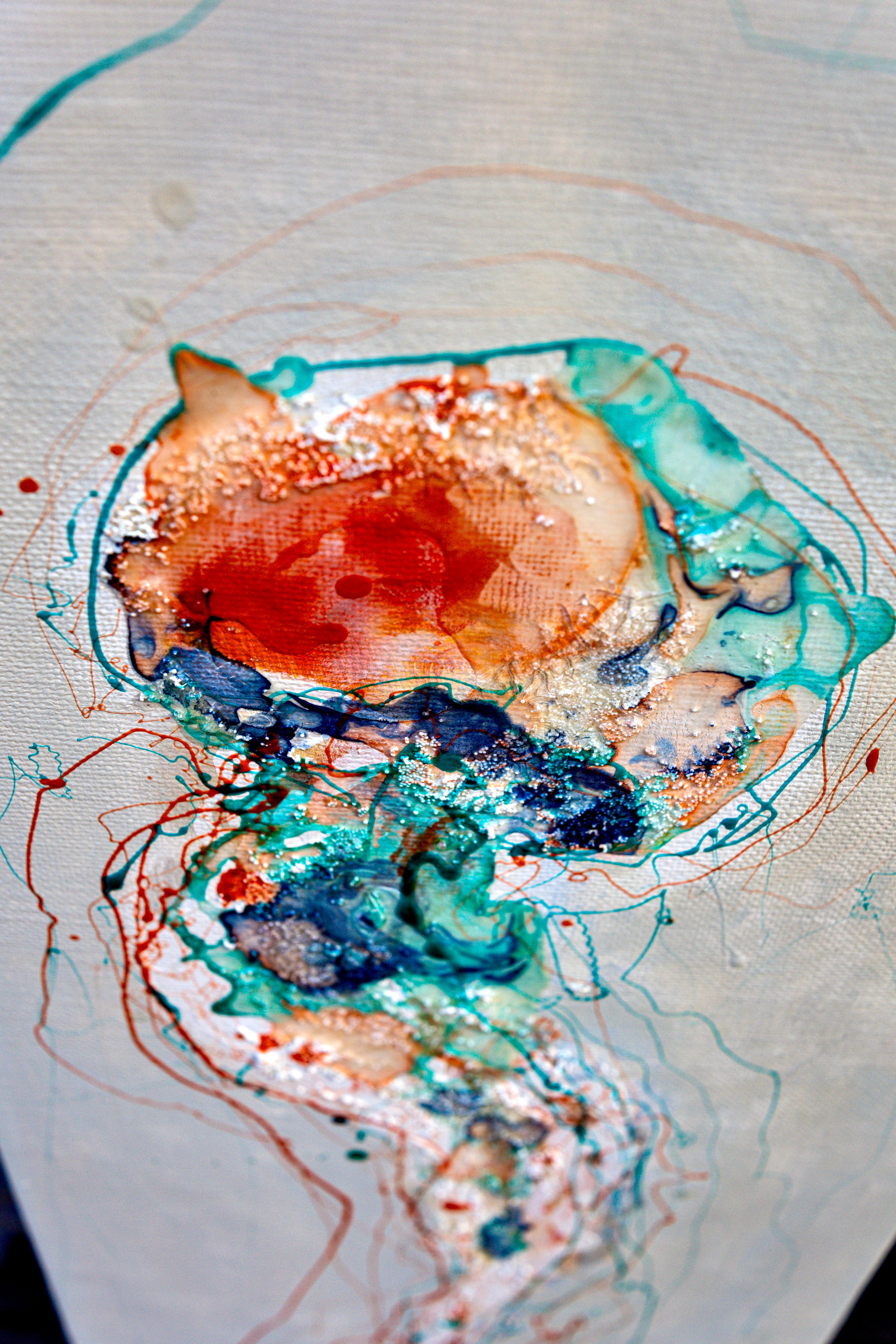 Moltenism, Original painting on canvas, 35x70cm, MO58, Introverts 2026 series
