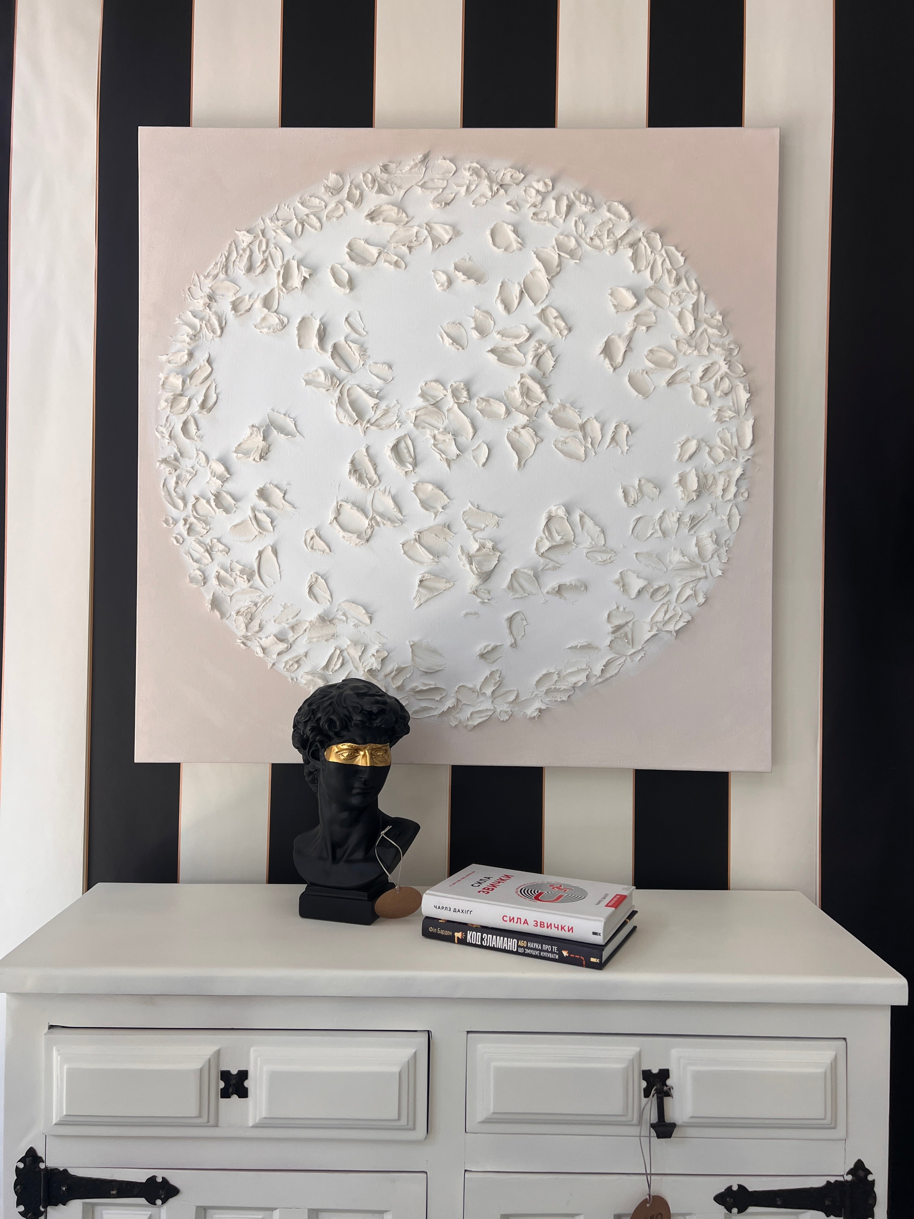 Moltenism, Original painting on Canvas, 90х90cm, 'Whirling Path of Life'