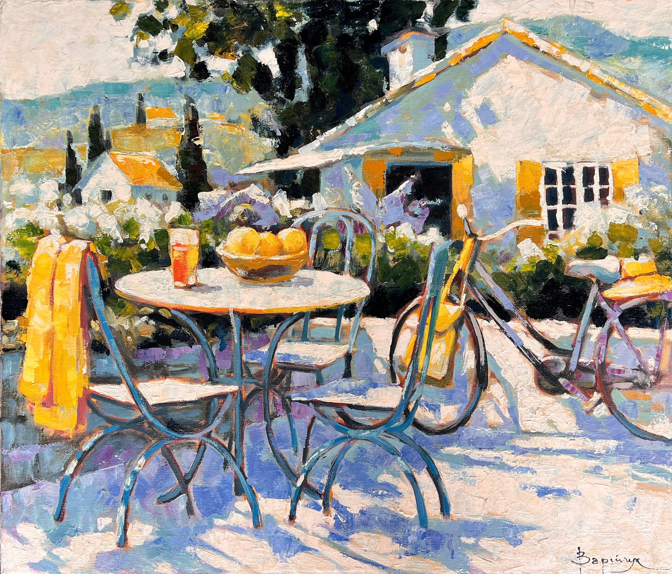 French Countryside Summer Painting | Summer Afternoon in Provence, 60х70cm