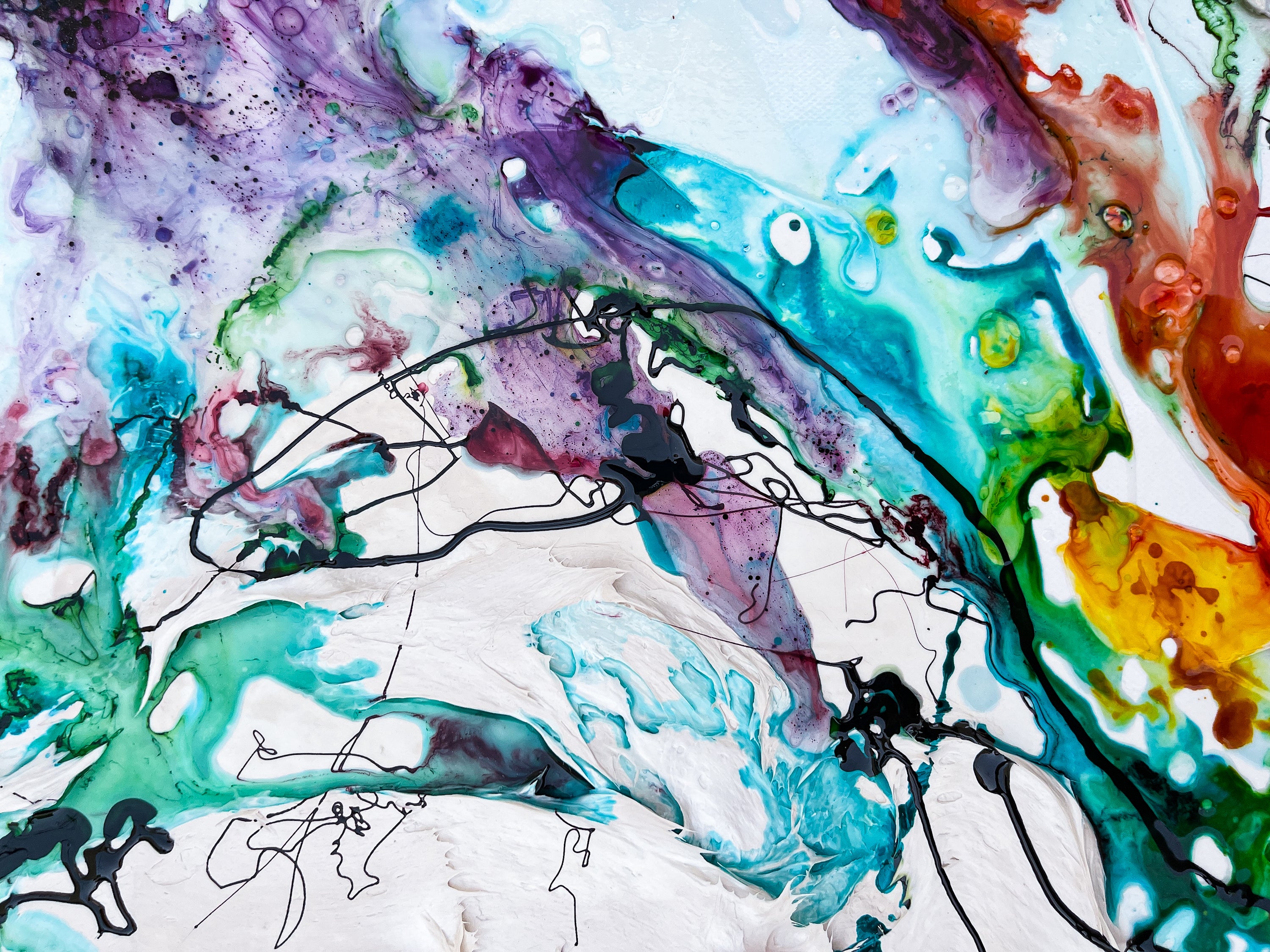 SOLD Moltenism, Original painting on Canvas, 65x90cm, canvas