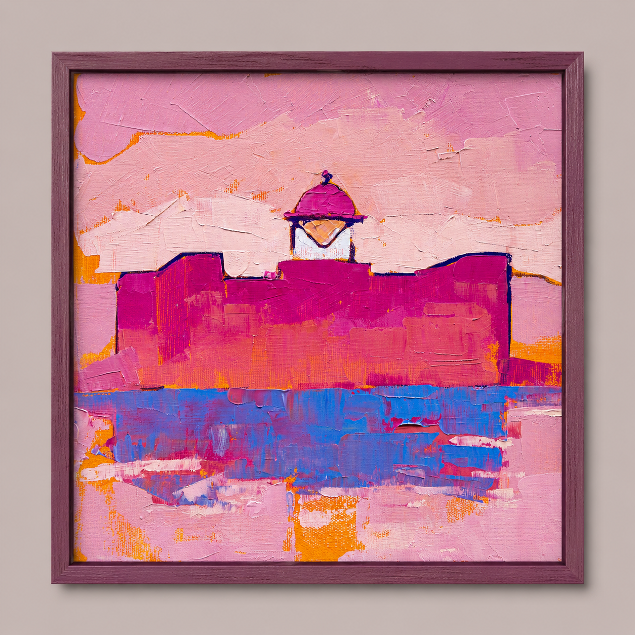 Auditorio by the Ocean – Las Palmas Painting, 30х30cm