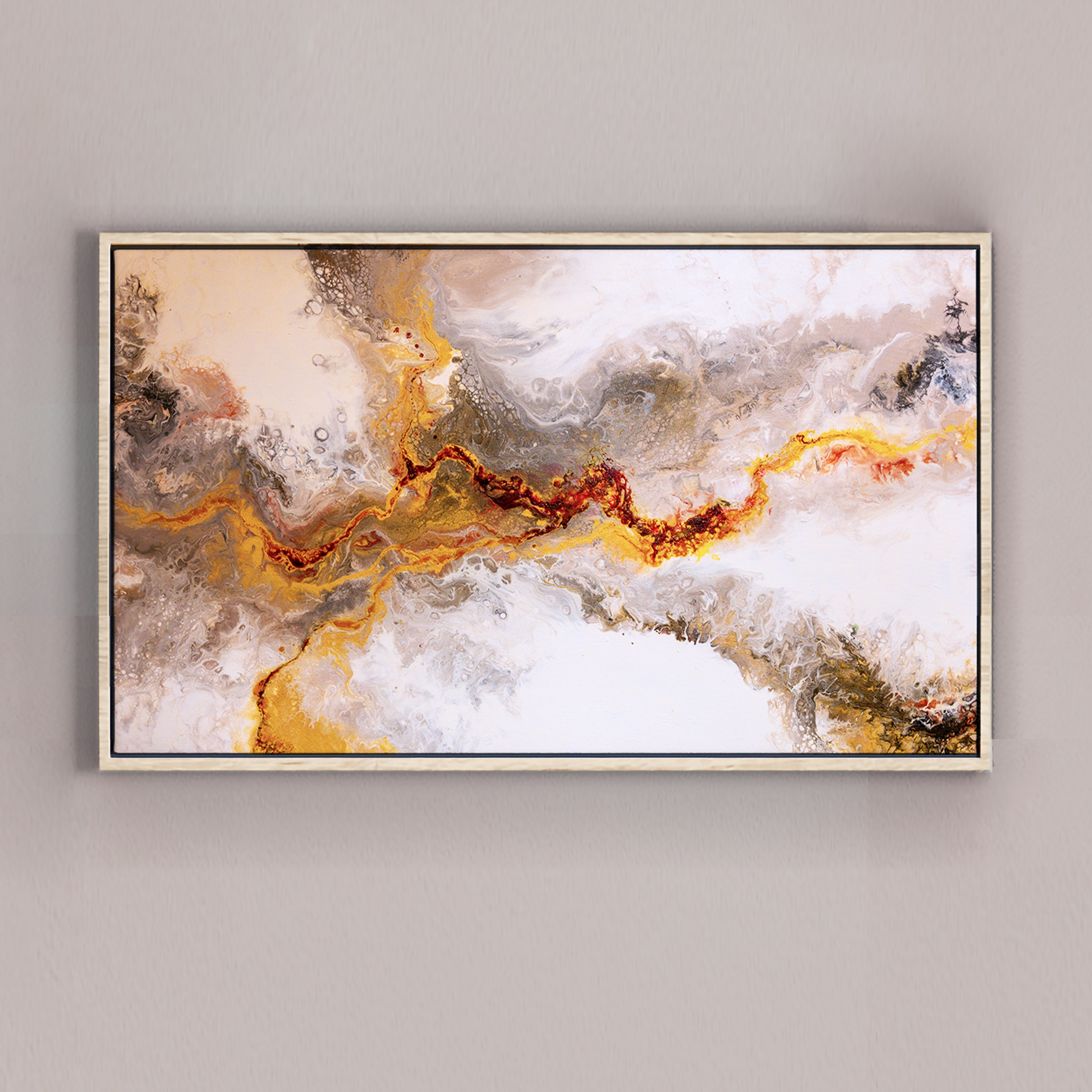 Original painting on Canvas, "Silent Cries of the Ocean" series 70х120cm LV4