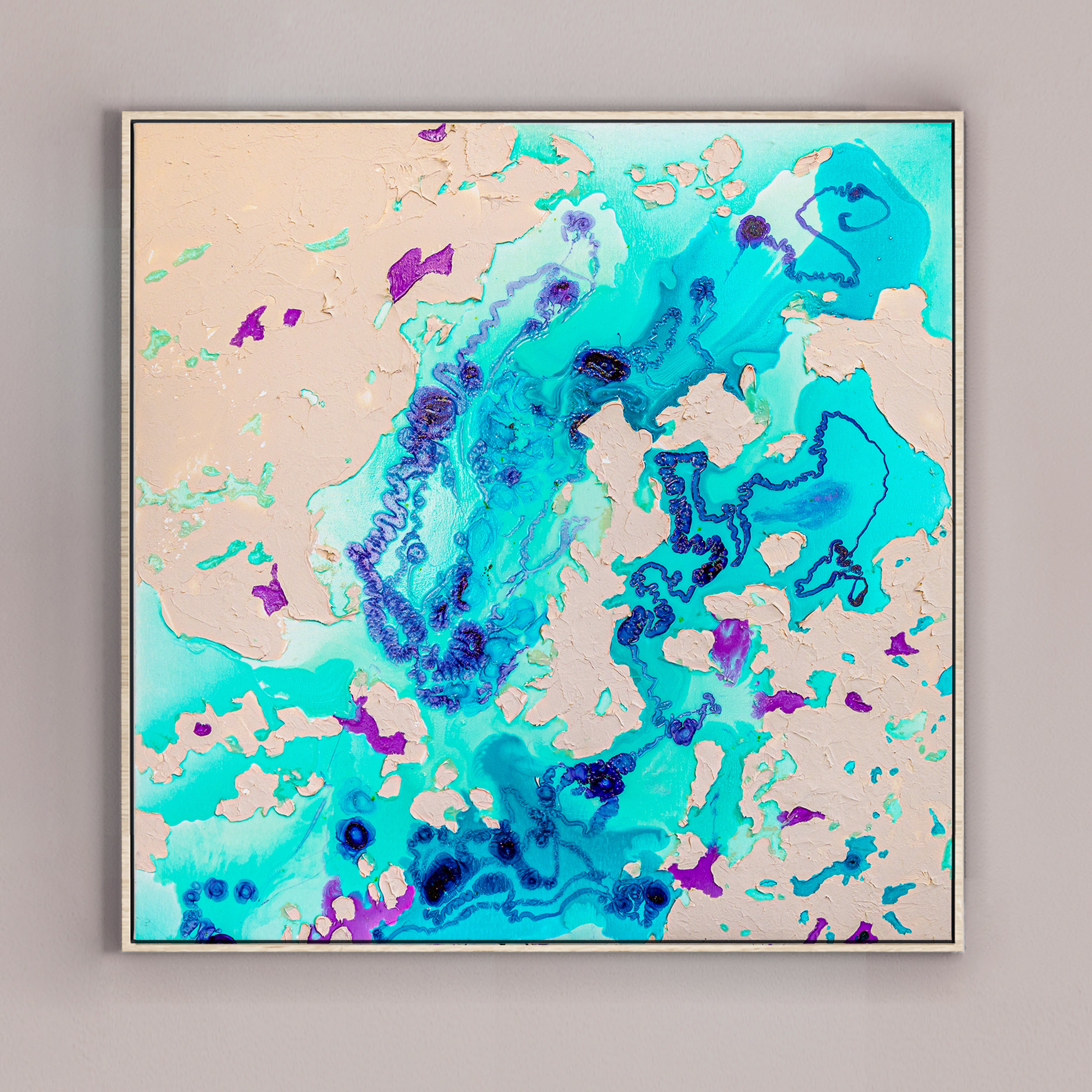 Moltenism, Original painting on canvas, 100x100cm, MO28