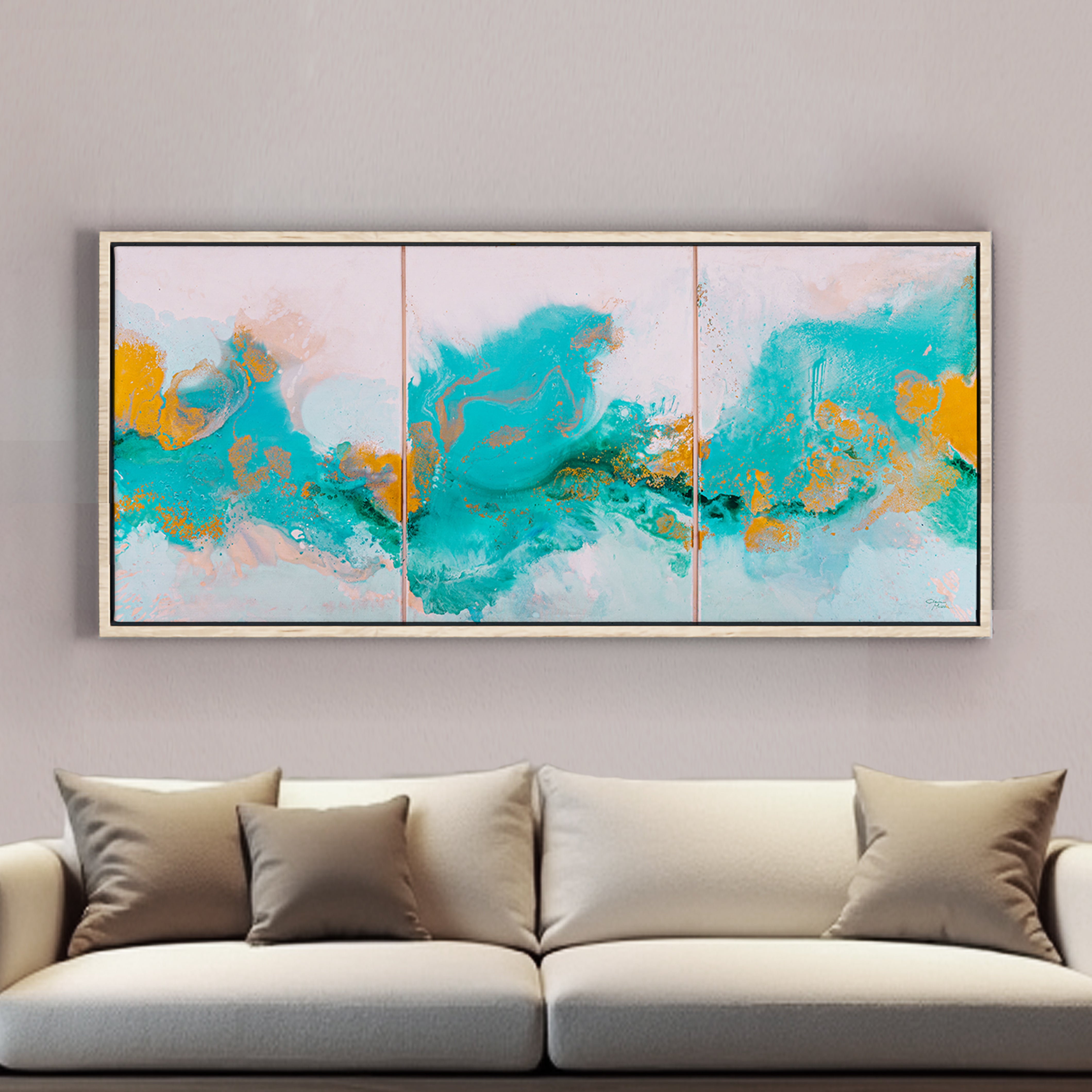 Original painting on canvas, 80x180cm, MONA6
